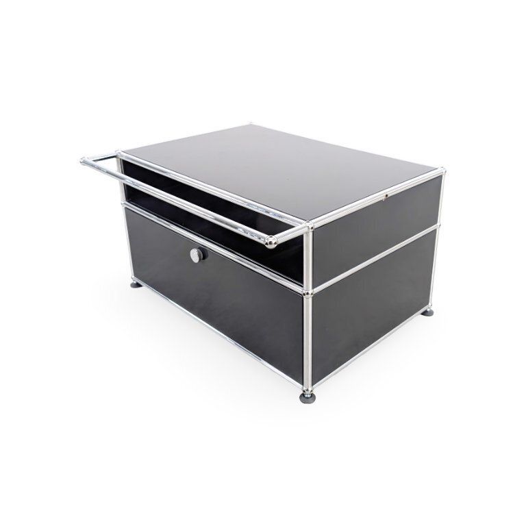 Original Usm Haller Coffee Table, Fritz Haller Side Table, Metal photo buy