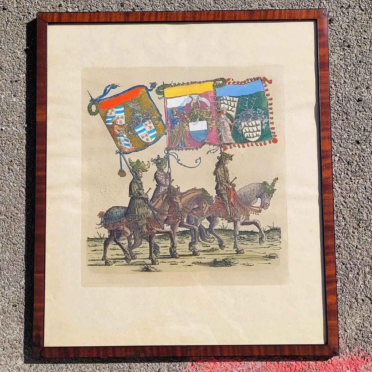 Le Triomphe de Maximilien, ensemble de 4 gravures colorées, XIXe/XXe siècle photo for sale