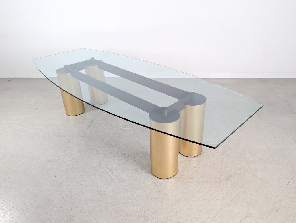 Dining Table Tavolo Serenissimo Acerbis Vignelli Associates Glass 3m photo Furniture