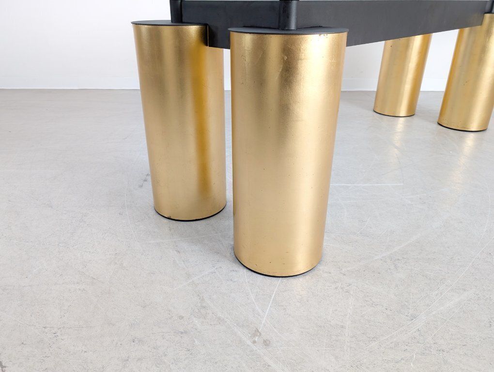 photo furniture Dining Table Tavolo Serenissimo Acerbis Vignelli Associates Glass 3m