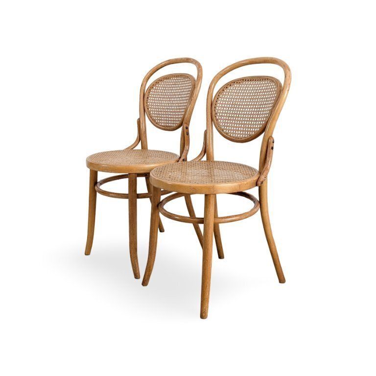 Set Of 2 Original J J Kohn Mundus Bentwood Chairs, Similar To Thonet No. 15 photo Furniture
