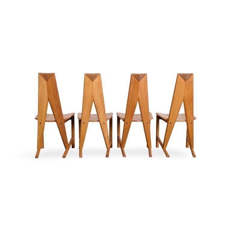 Set van 4 stoelen – Seltz, Søren Nissen & Ebbe Gehl, beukenhout photo 3401.0