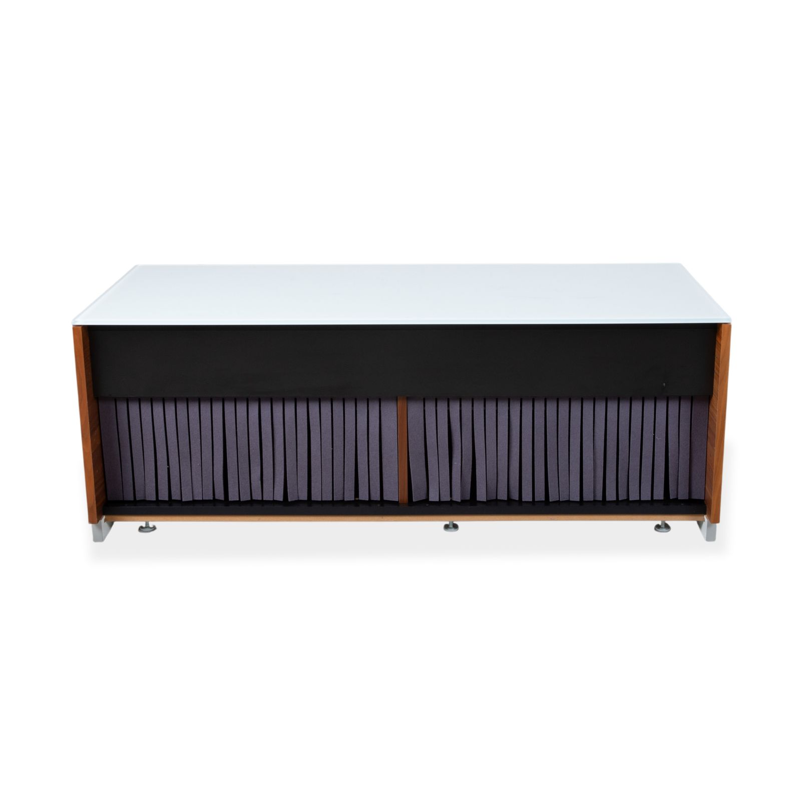 Mobilier Buffet Spectral en bois et verre, fonction manuelle photo