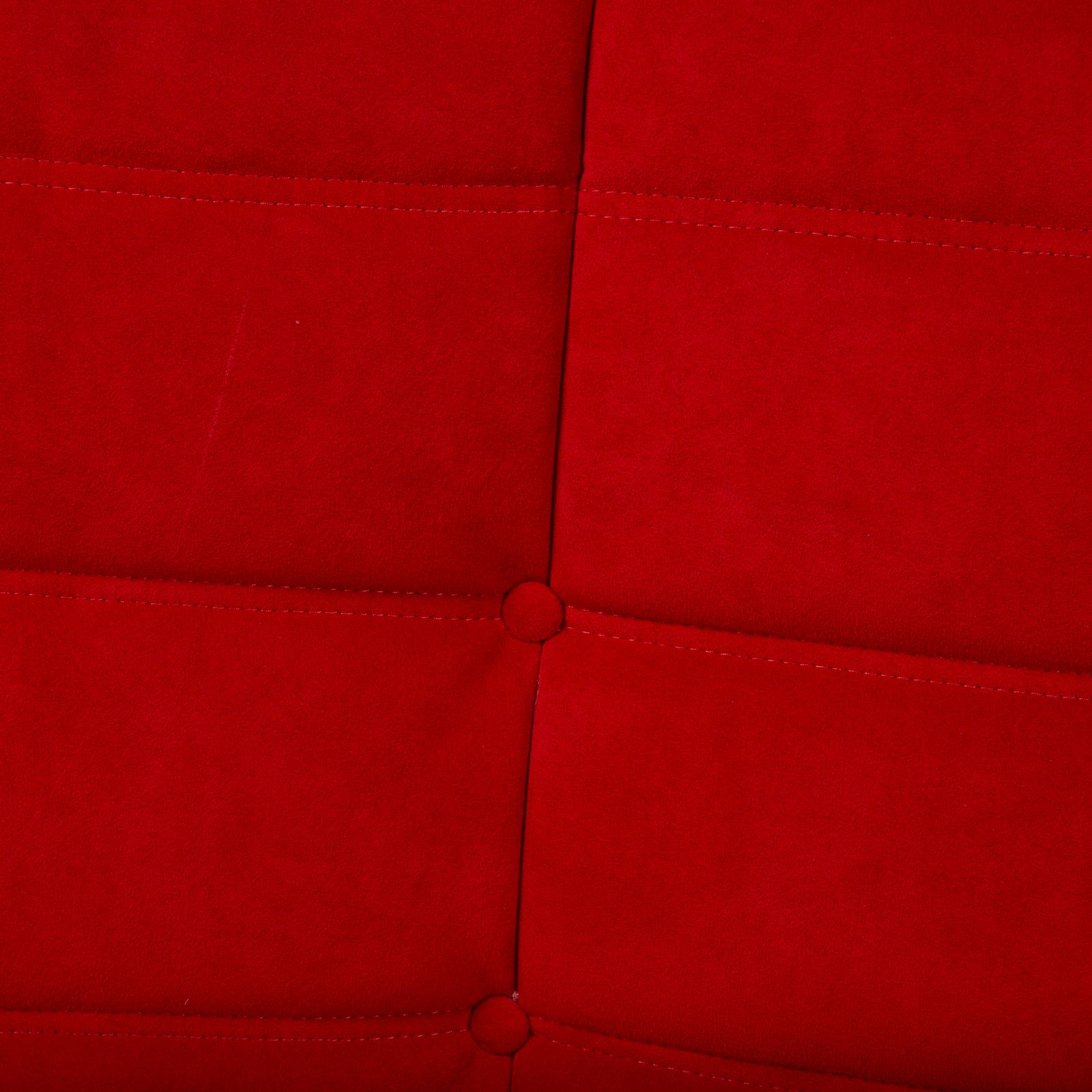 Ligne Roset Togo Fabric Three Seater Sofa In Red photo buy