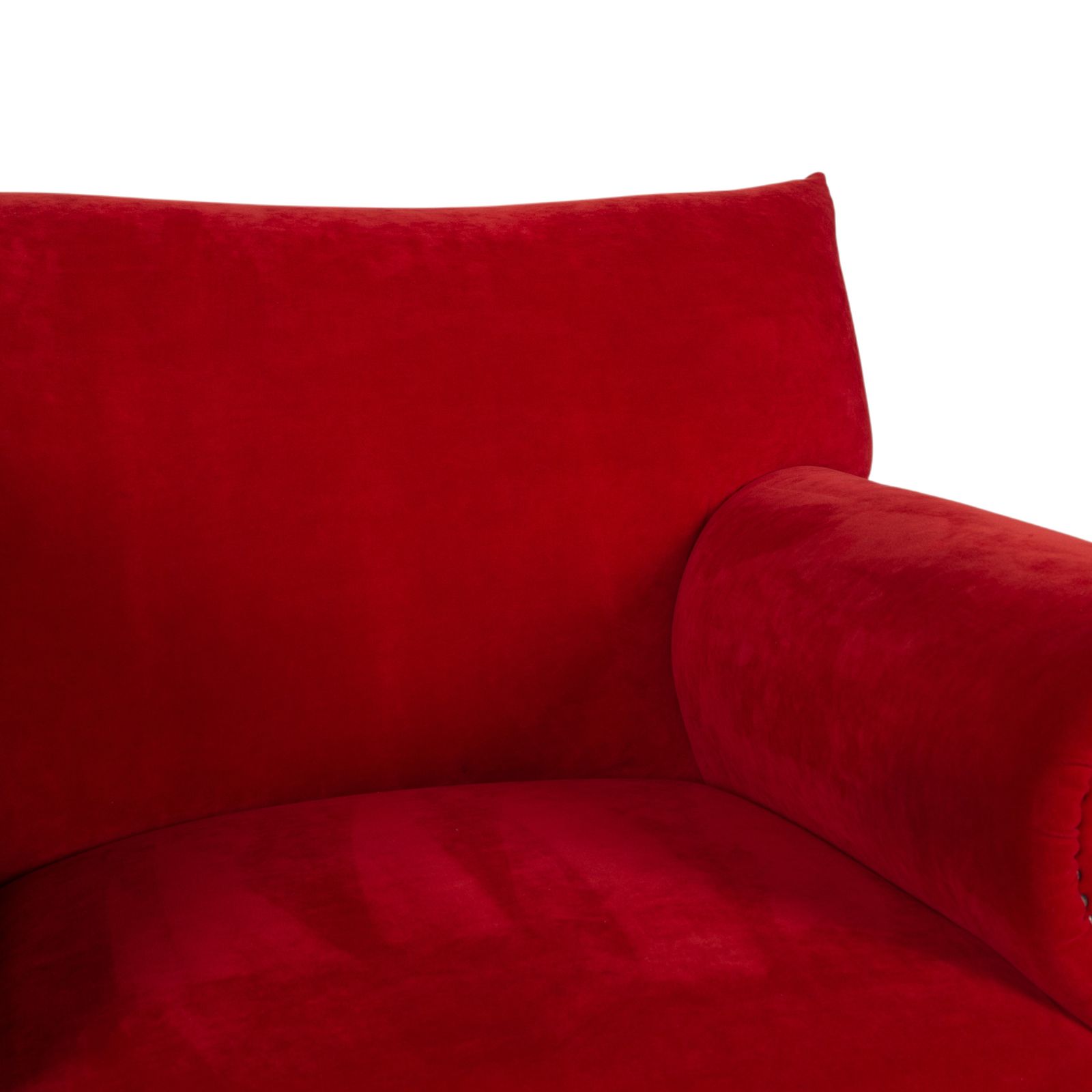 Fauteuil Bretz Gaudi en velours rouge et or photo 1117.0