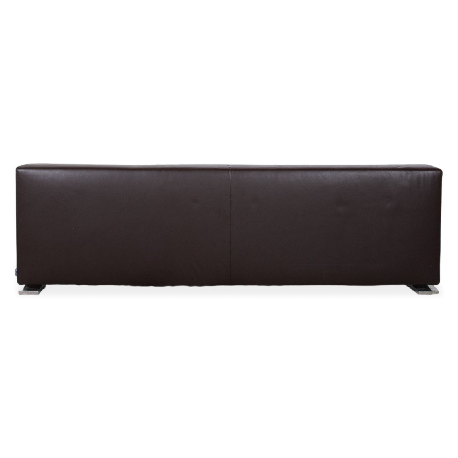 photo for sale Minotti Moore Leather Bed Brown Bedroom