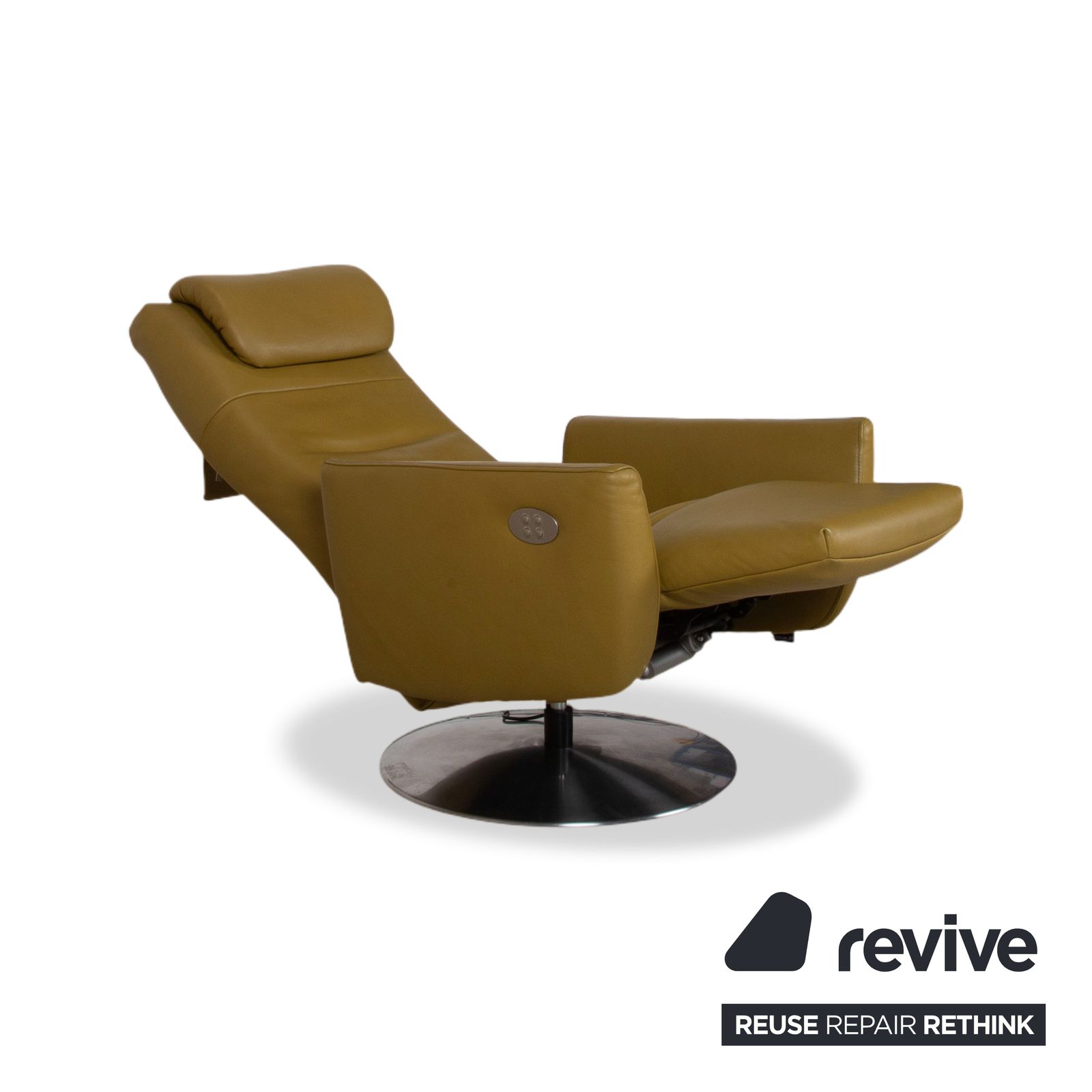 Fauteuil Koinor Seneca en cuir vert, fonction électr. photo 1676.0