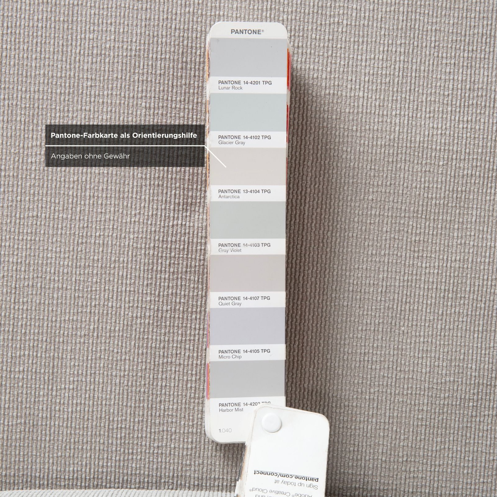 photo for sale Canapé d'angle Brühl Moule en tissu, gris, gris clair, blanc, fonction manuelle