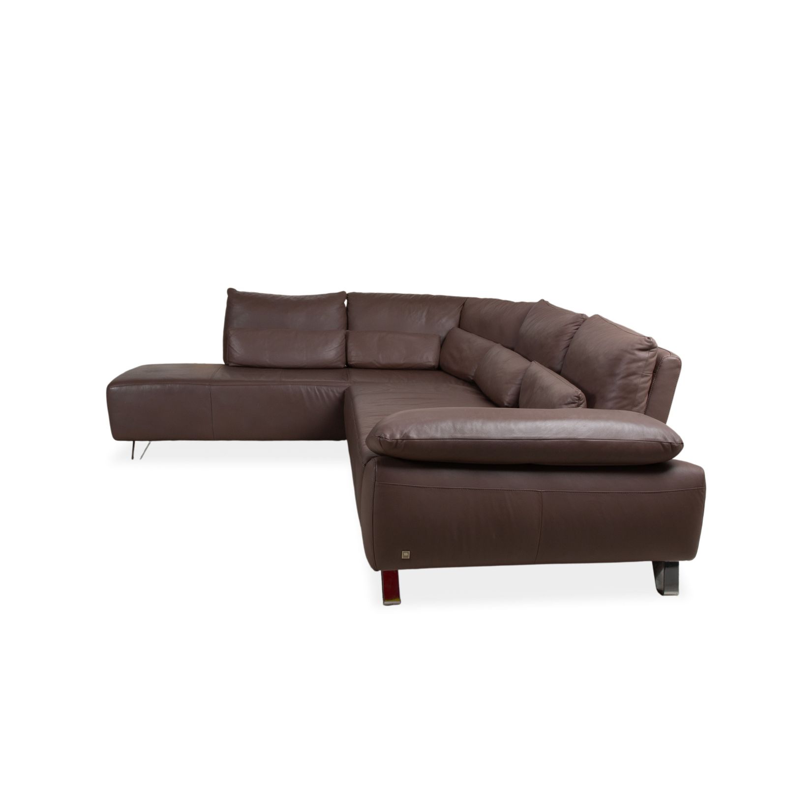 Meubels Musterring Mr680 Leather Corner Sofa Brown Manual Function photo