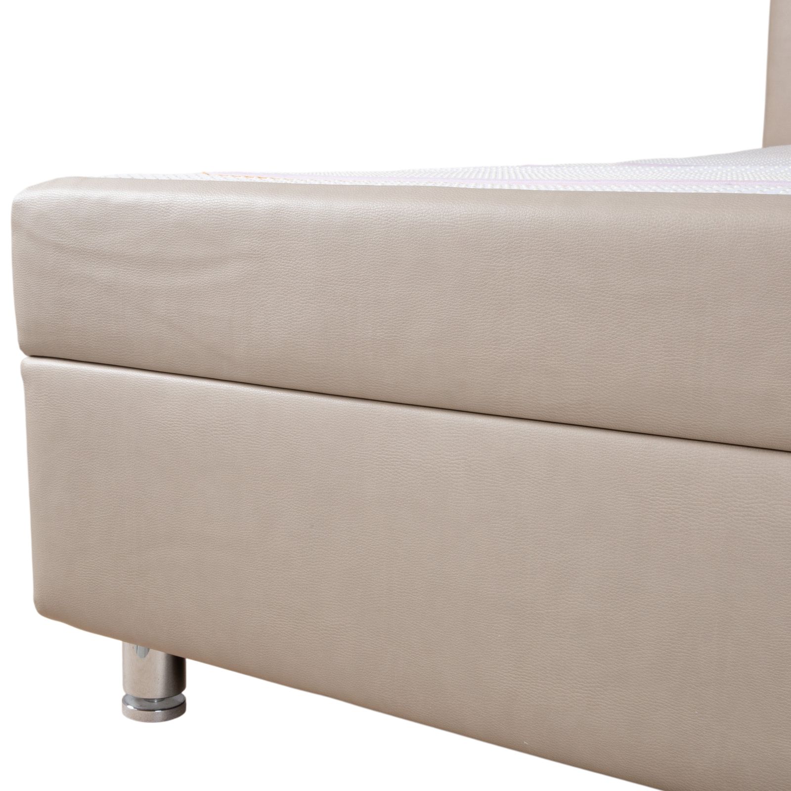 Lit Ruf Veronesse Qlx en cuir beige crème sable photo buy