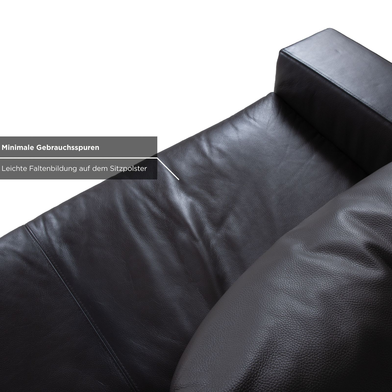 La Nuova Casa Halma Leather Corner Sofa Black photo vinterior