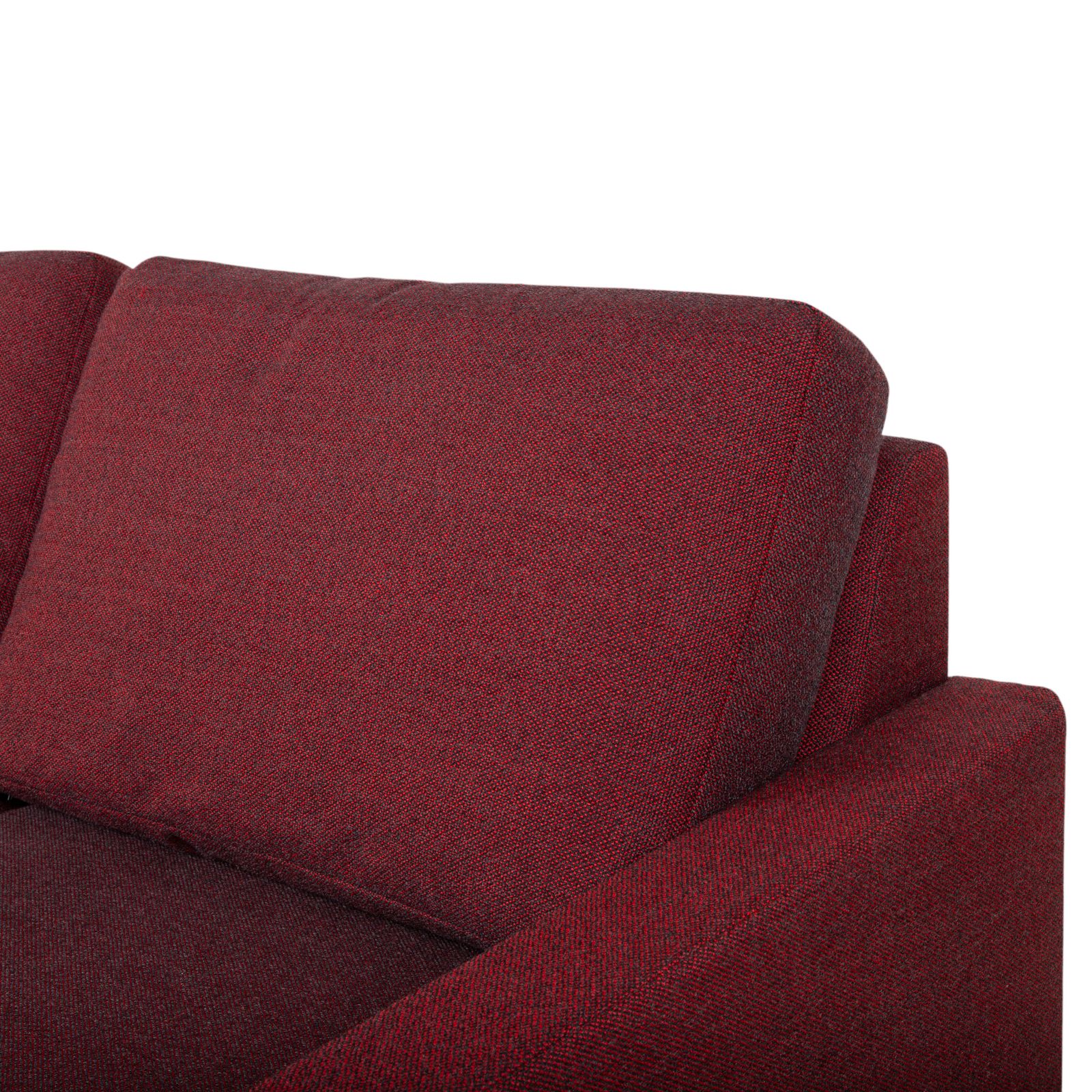 Canapé 2 places Erpo CL 500 en tissu texturé, rouge et noir photo buy