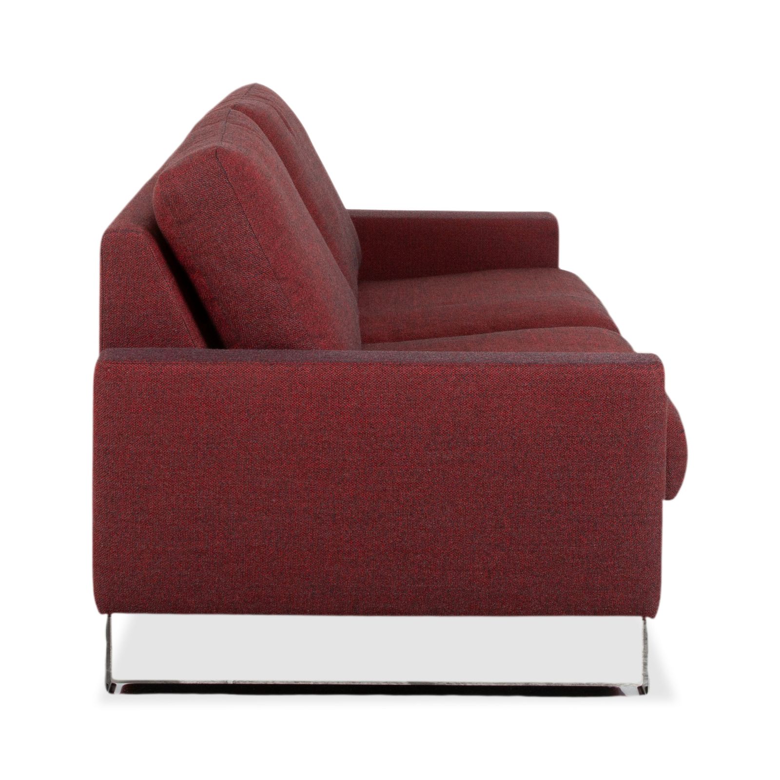 Mobilier Canapé 2 places Erpo CL 500 en tissu texturé, rouge et noir photo