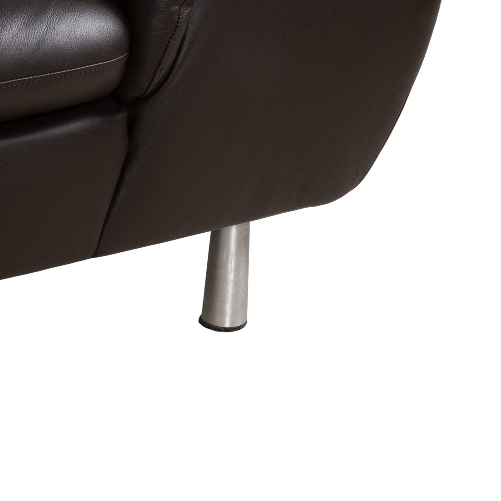 photo furniture Canapé d'angle Willi Schillig en cuir brun, fonction manuelle