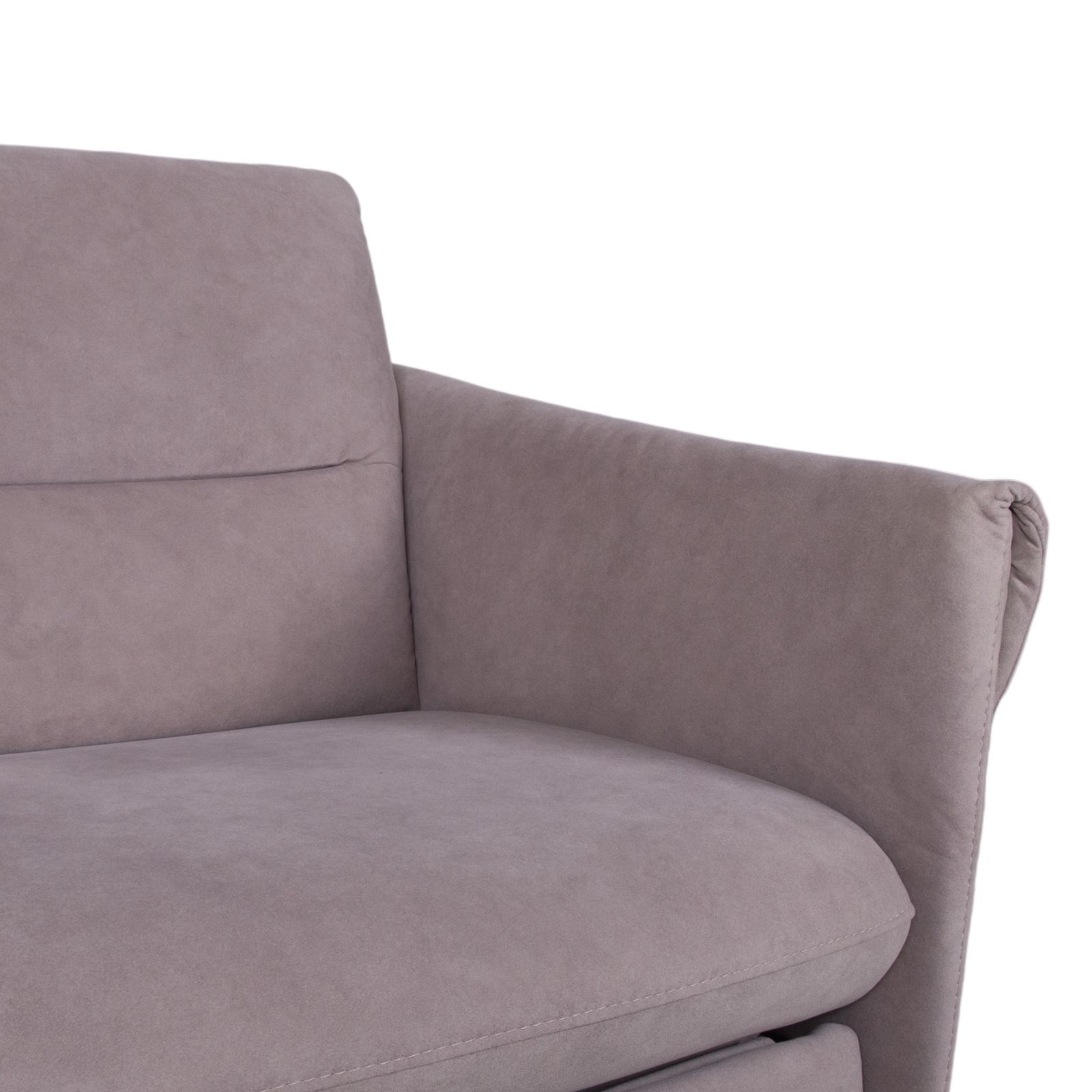 photo furniture Canapé 2 places Himolla en tissu gris-bleu, fonction relax manuelle