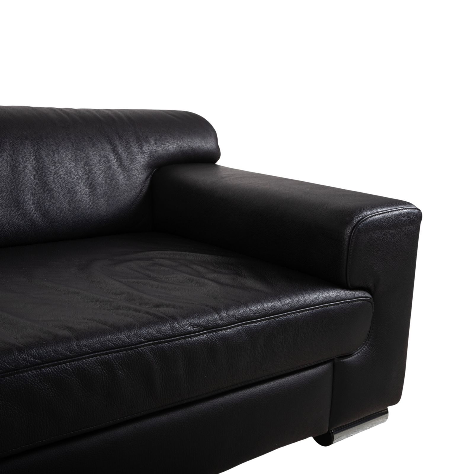 Canapé d'angle Ewald Schillig Loft en cuir noir photo Mobilier