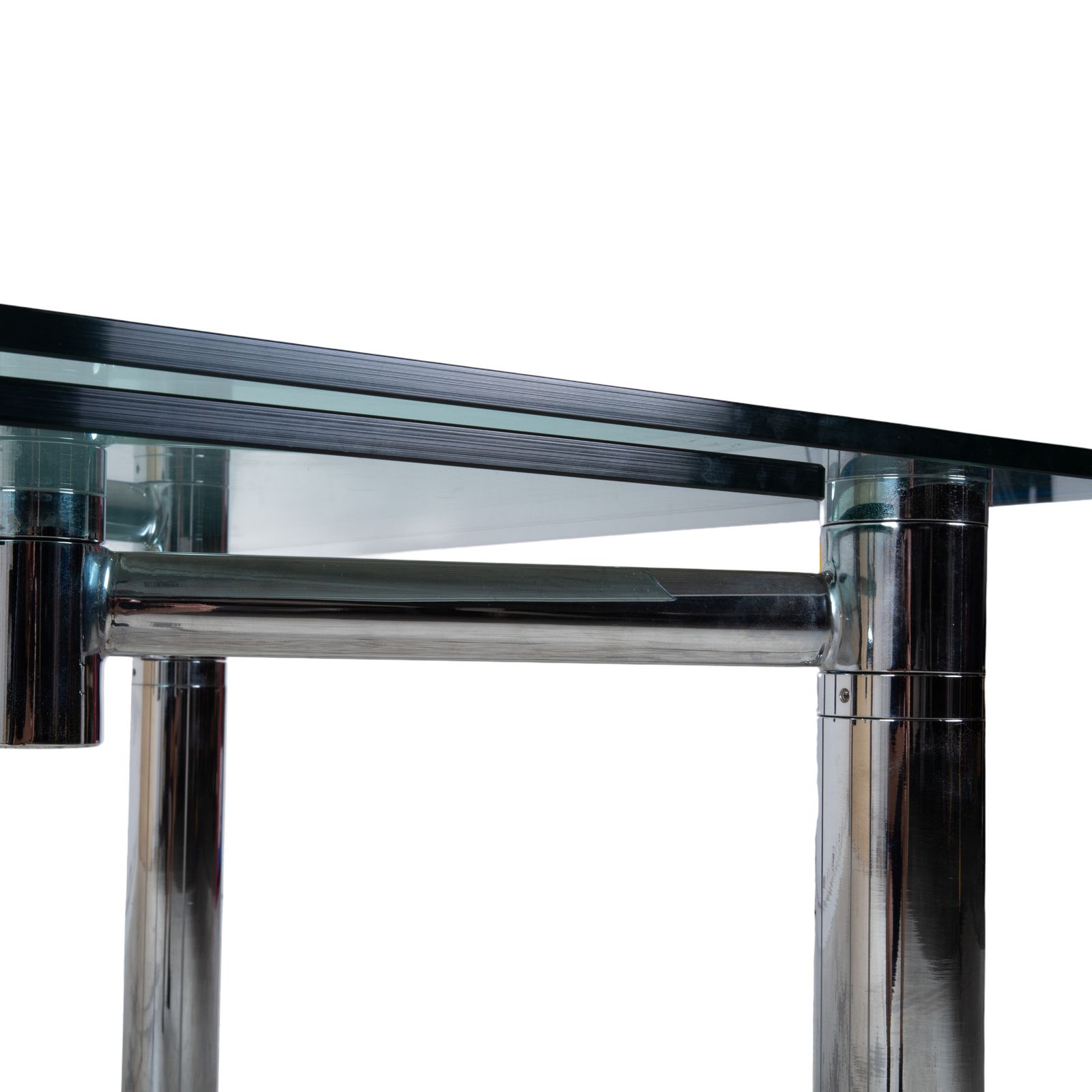 Table à manger extensible Draenert Casanova en verre, argentée photo vinterior