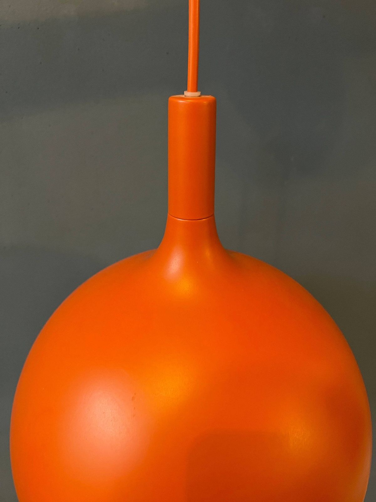 Mid-Century Oranje Ikea Väster Space Age Hanglamp photo vintage