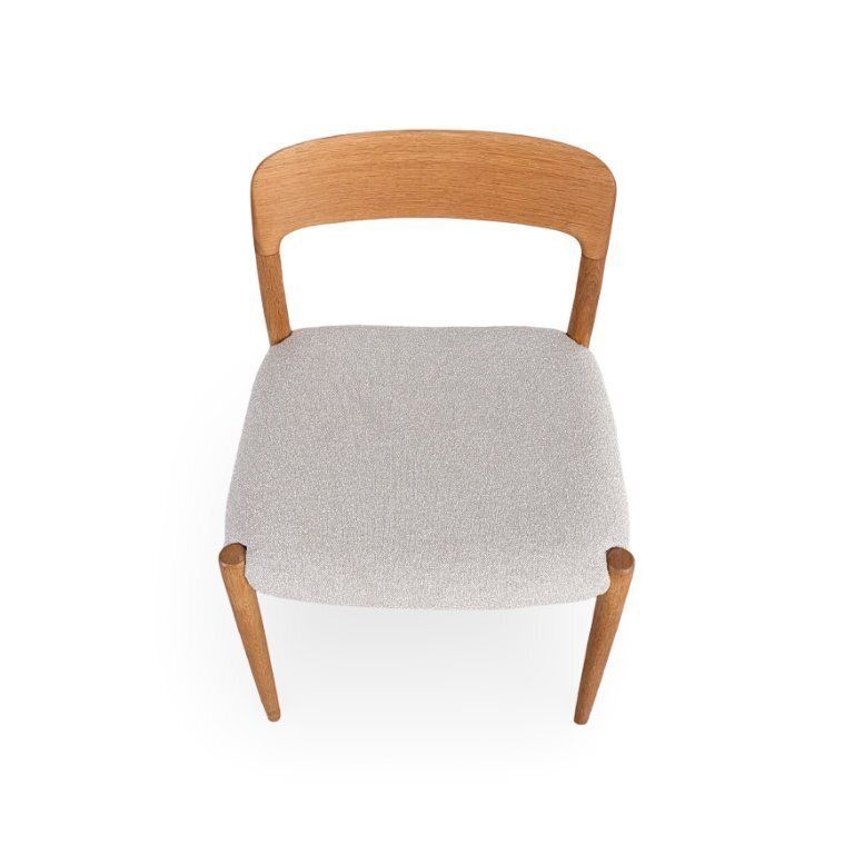 Jl Moller's Model 75 Chair, Niels Otto Møller, Teak Danish Upholstery photo furniture