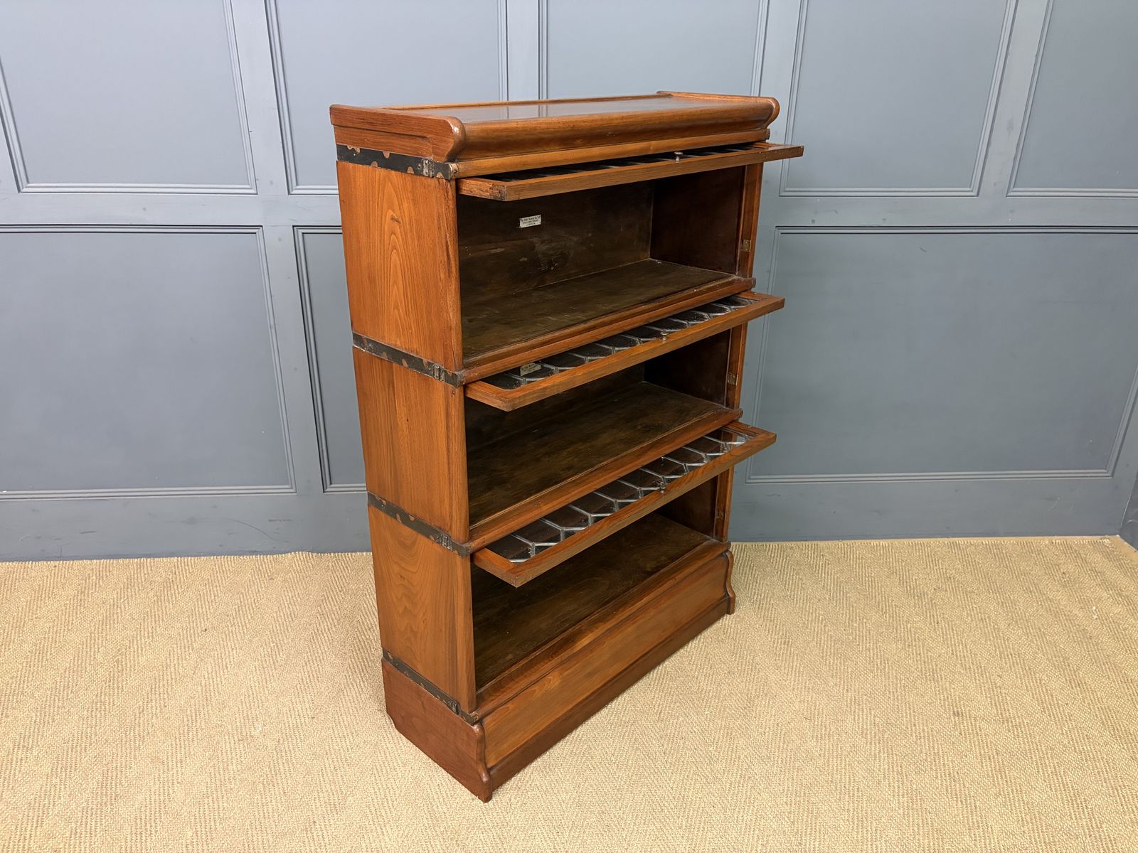 Furniture Walnut Globe Wernicke Stacking Bookcase photo