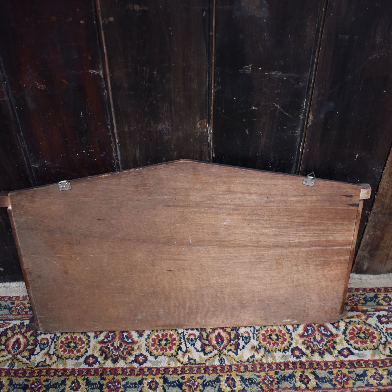 Antique 1900s Mahogany Brass Sliders Four Player Billiards Snooker Scoreboard photo vintage
