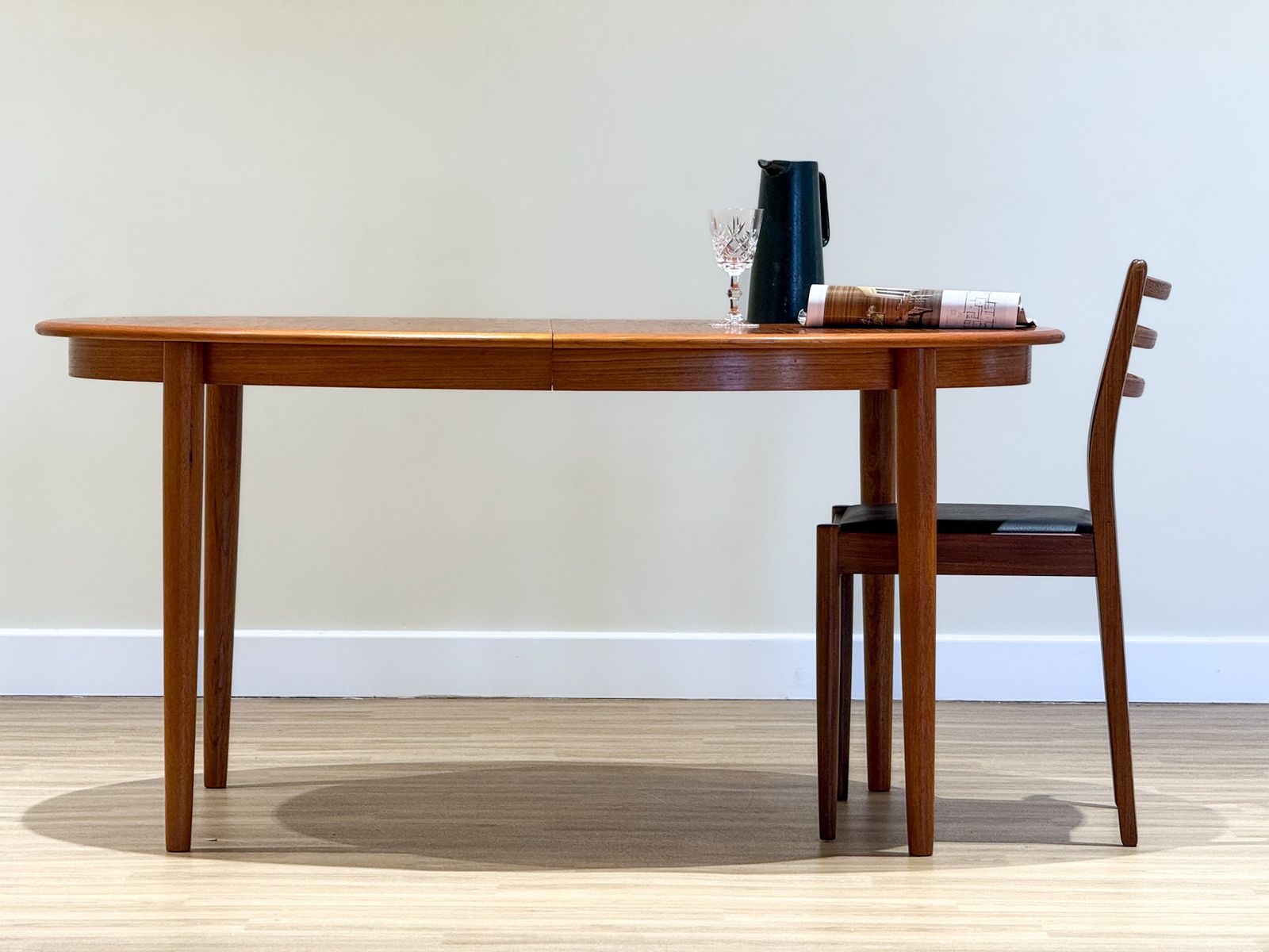 photo for sale Johannes Andersen Double Extending Dining Table (Made In Denmark 1960)