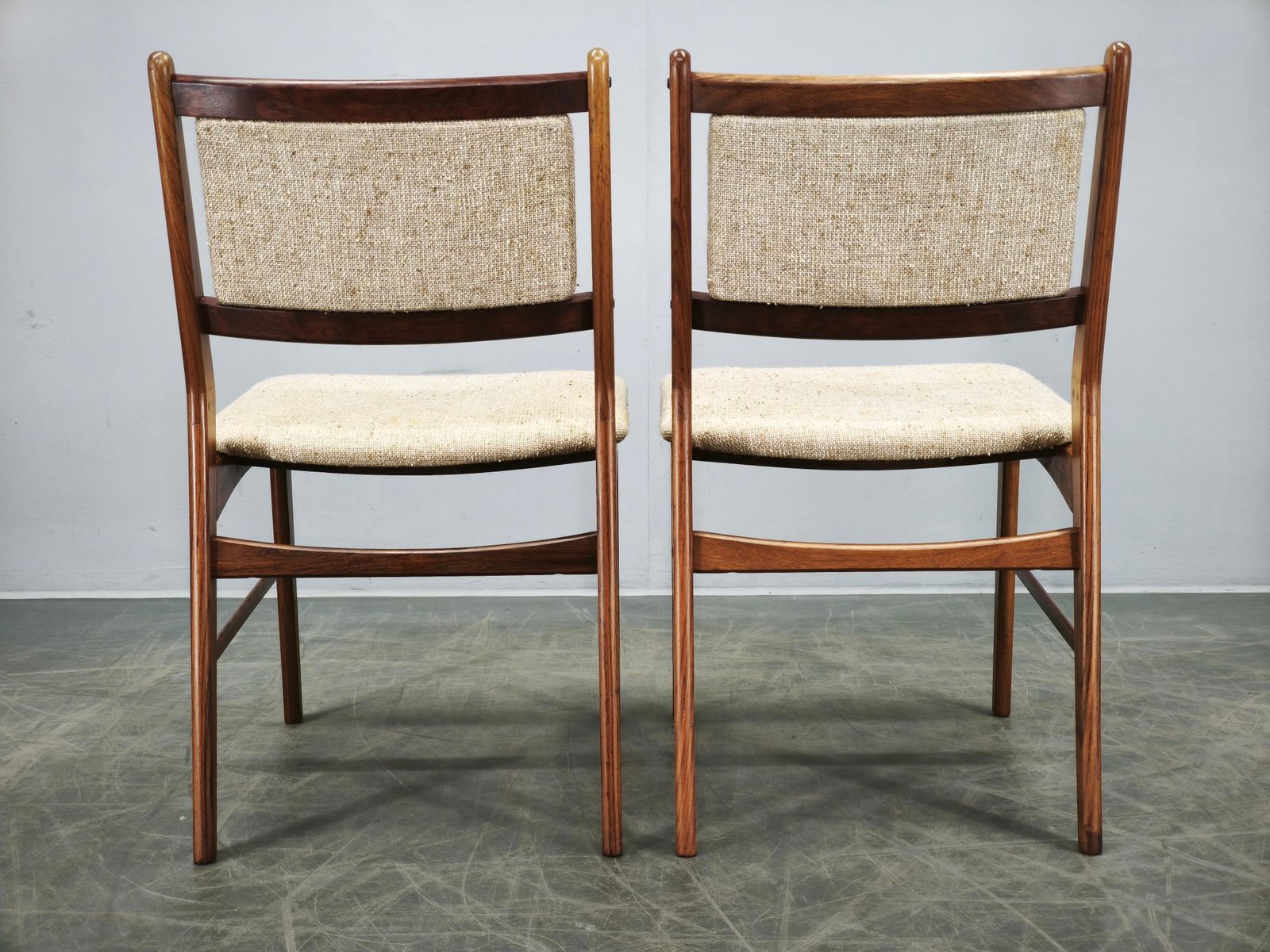 photo buy Set van 4 Hugo Frandsen eetkamerstoelen voor Spøttrup, Denemarken, ca. jaren 1960
