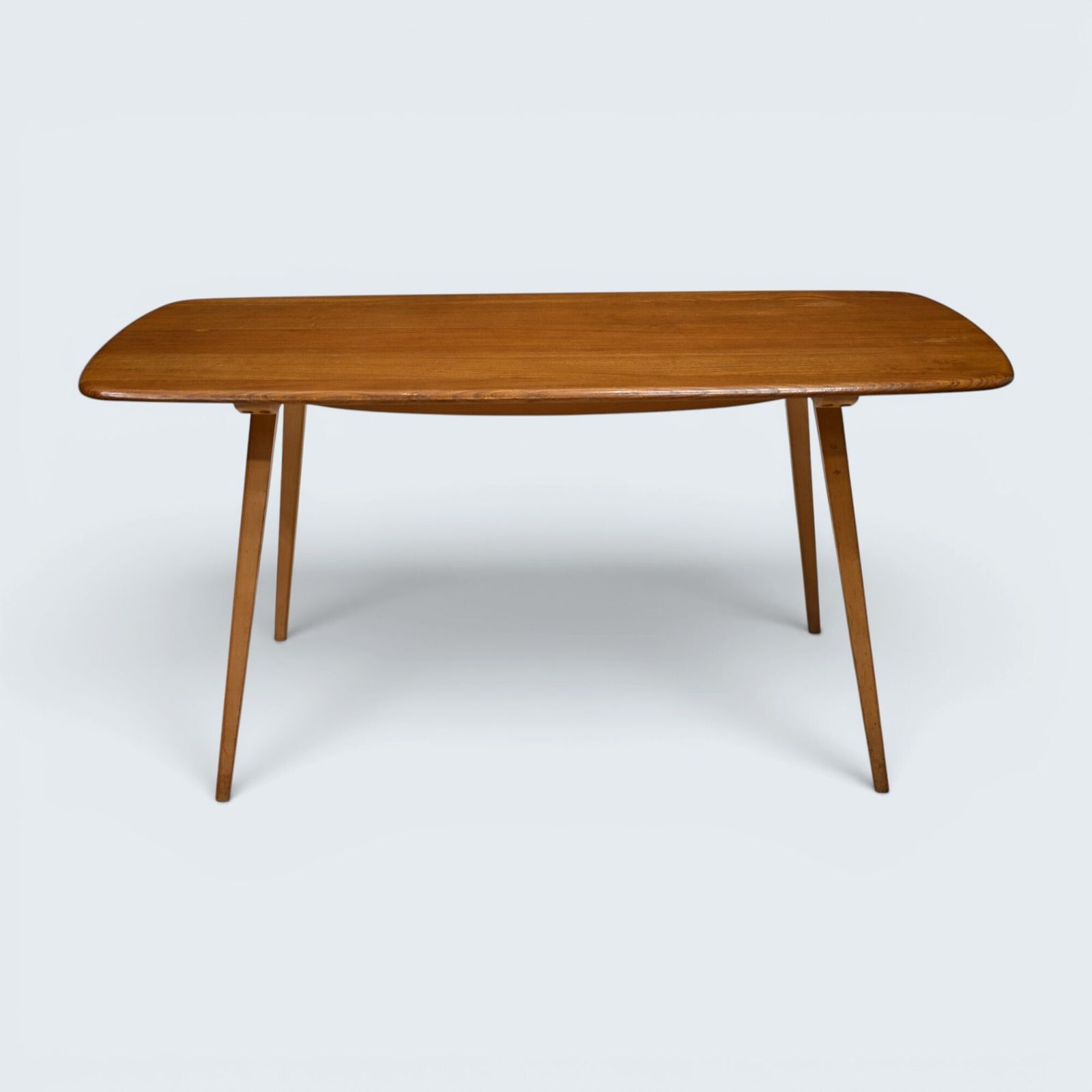 Ercol Plank Dining Table Seats 6 Vintage 5ft Long Light Finish Free Uk Delivery* photo 547.0