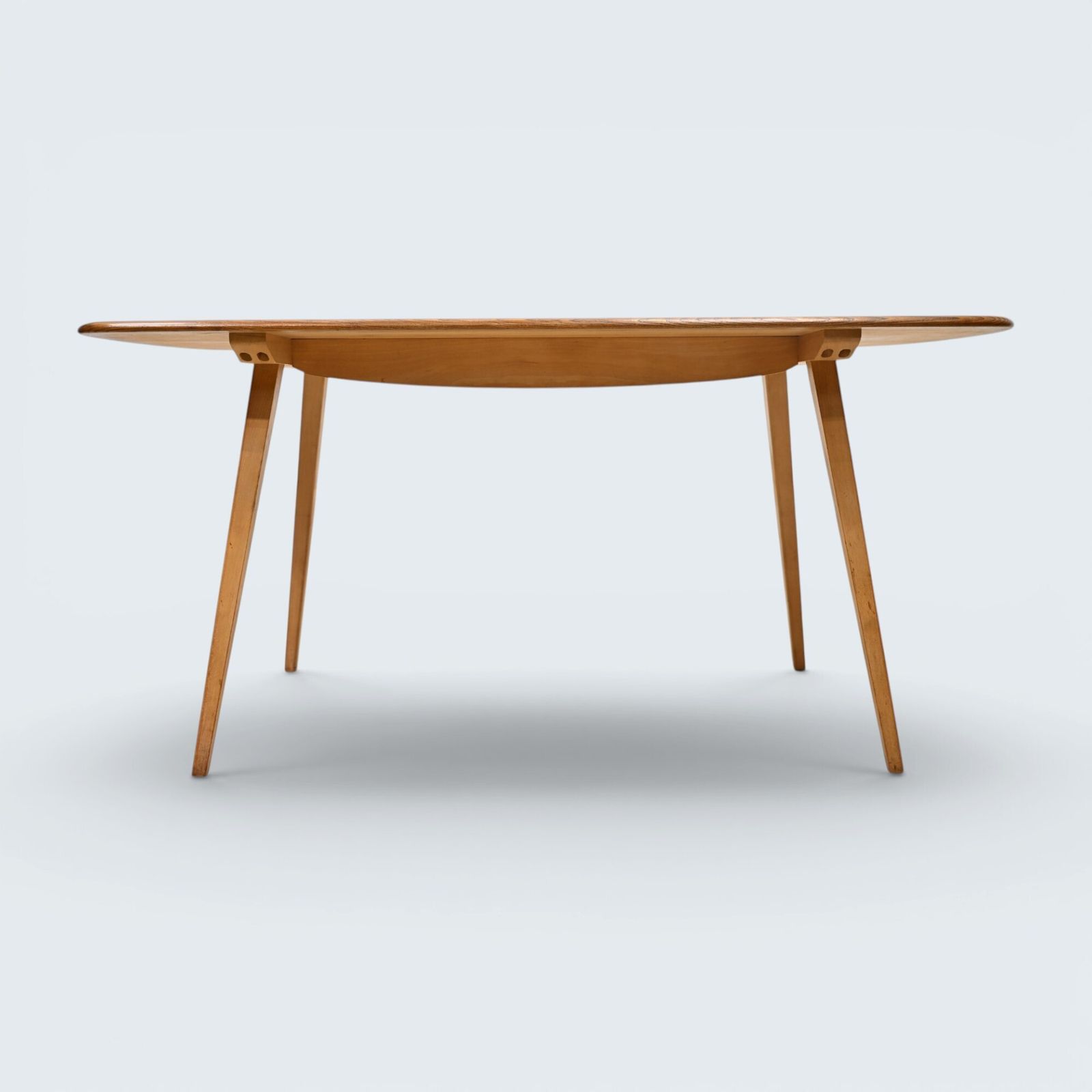 photo furniture Ercol Plank Dining Table Seats 6 Vintage 5ft Long Light Finish Free Uk Delivery*