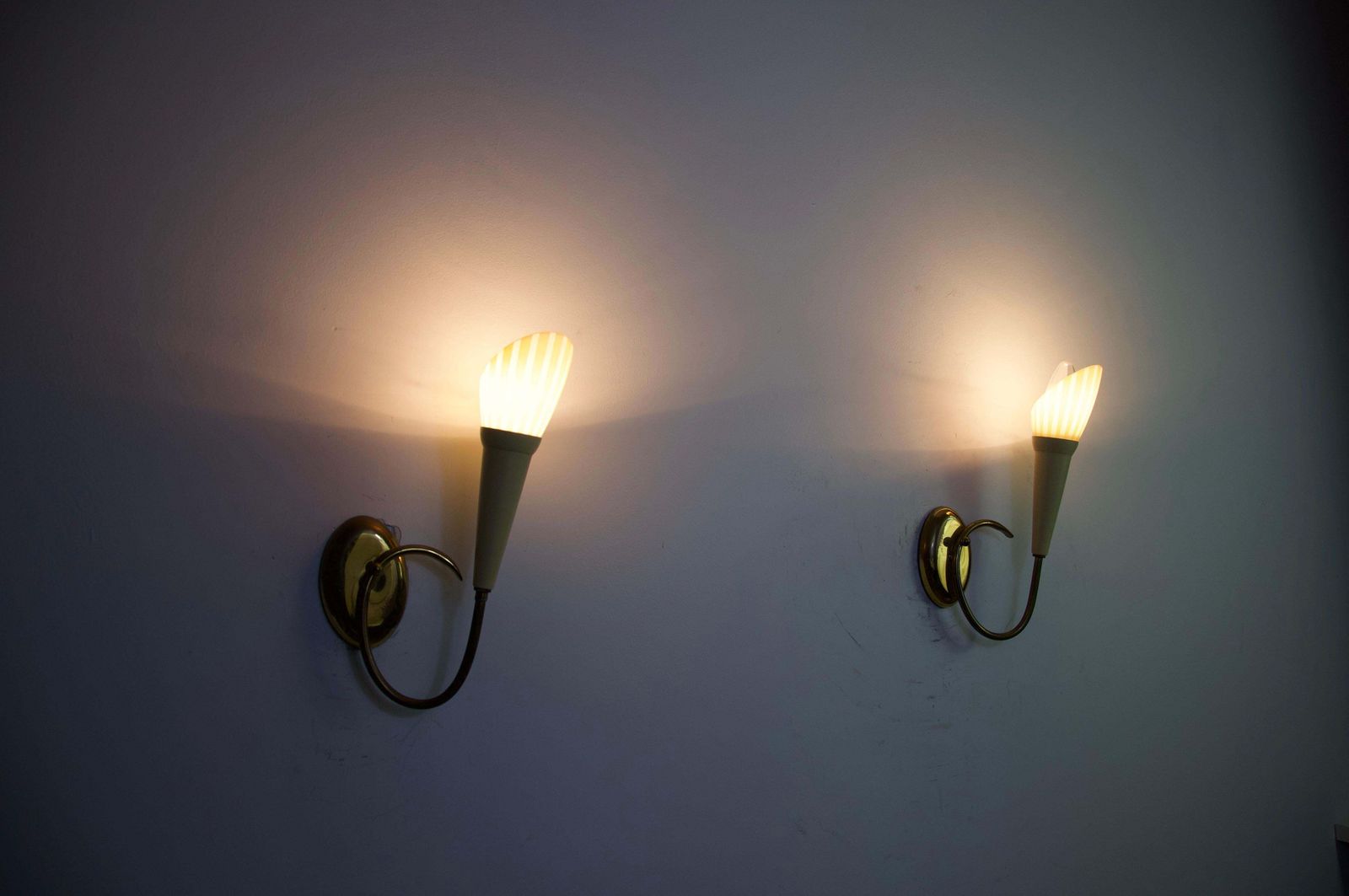 668.0 Mid Century Modern Pair Of Sputnik Wall Lamps, 1960s, Germany photo