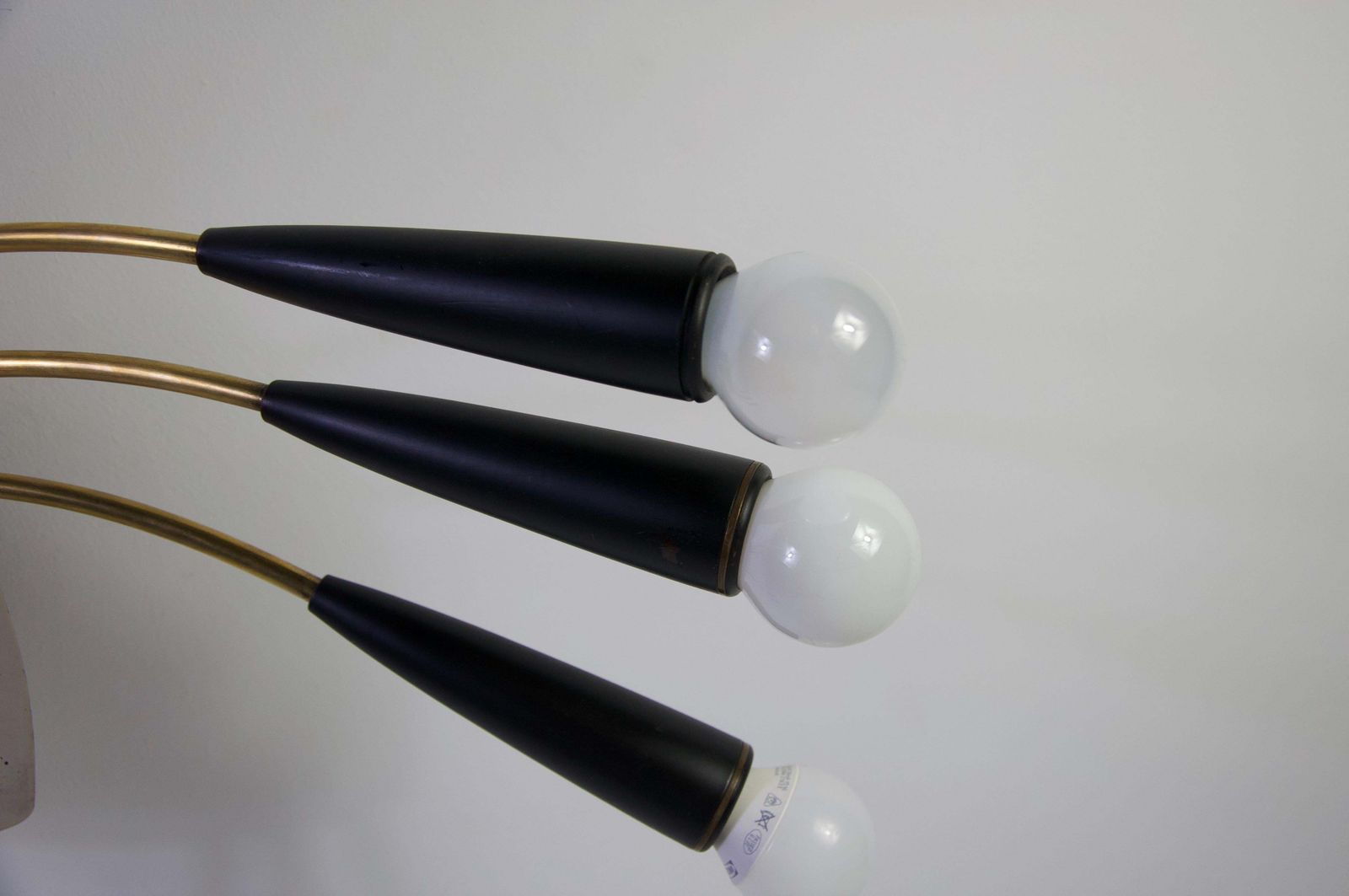 photo vinterior Mid-Century Messing Sputnik Hanglamp, jaren 1950, Duitsland