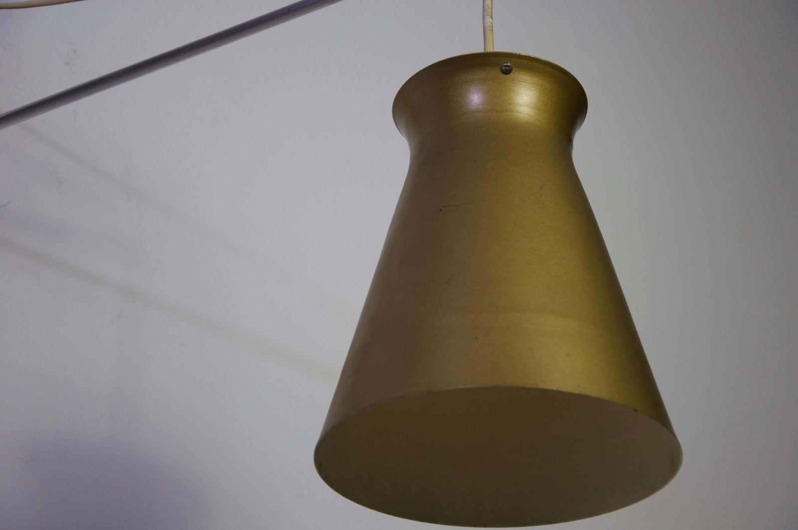 Messing zwenkarm wandlamp, jaren 1960, Duitsland photo Verlichting
