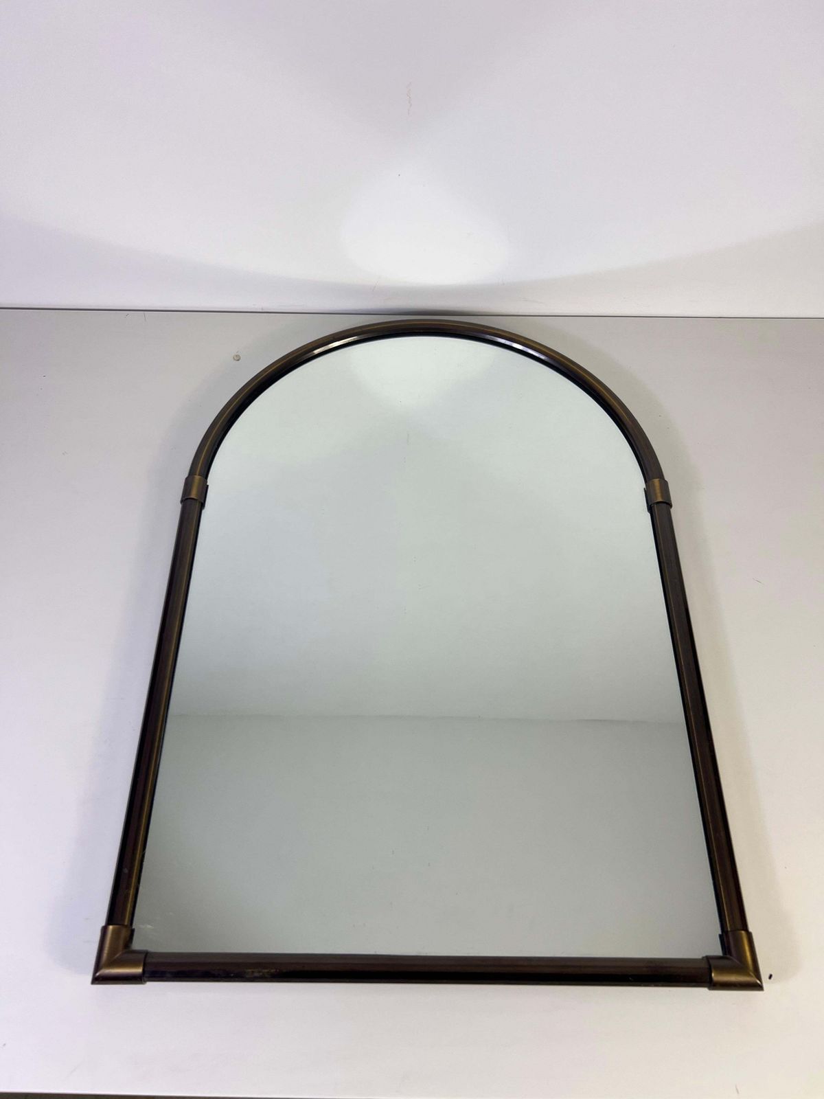 Italiaanse wandspiegel met messing lijst, jaren 1960, Italië photo Woonaccessoires