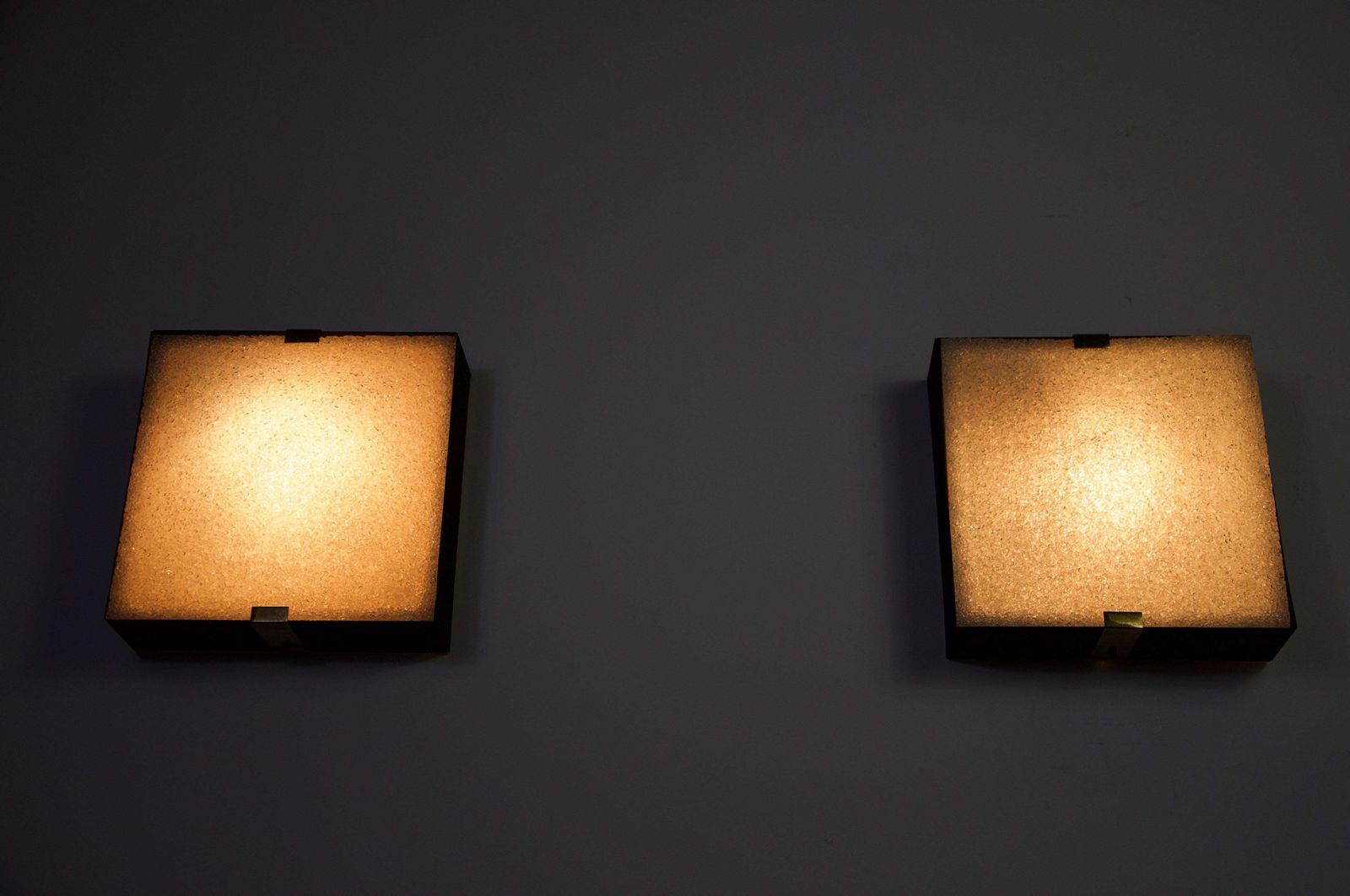 photo furniture Square Mid Century Flush Mounts, 1960s, Italy