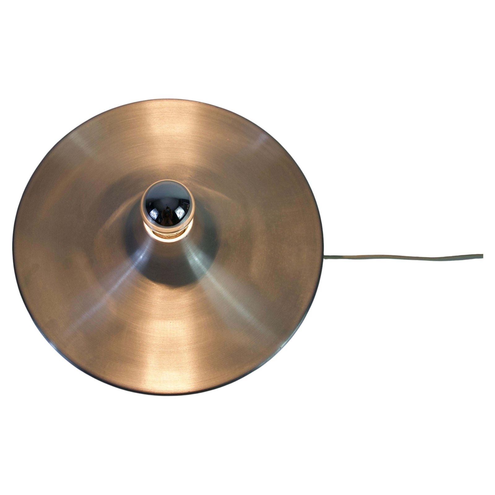 Chromen schijfvormige wandlamp of plafondlamp, Italië, ca. jaren 1960