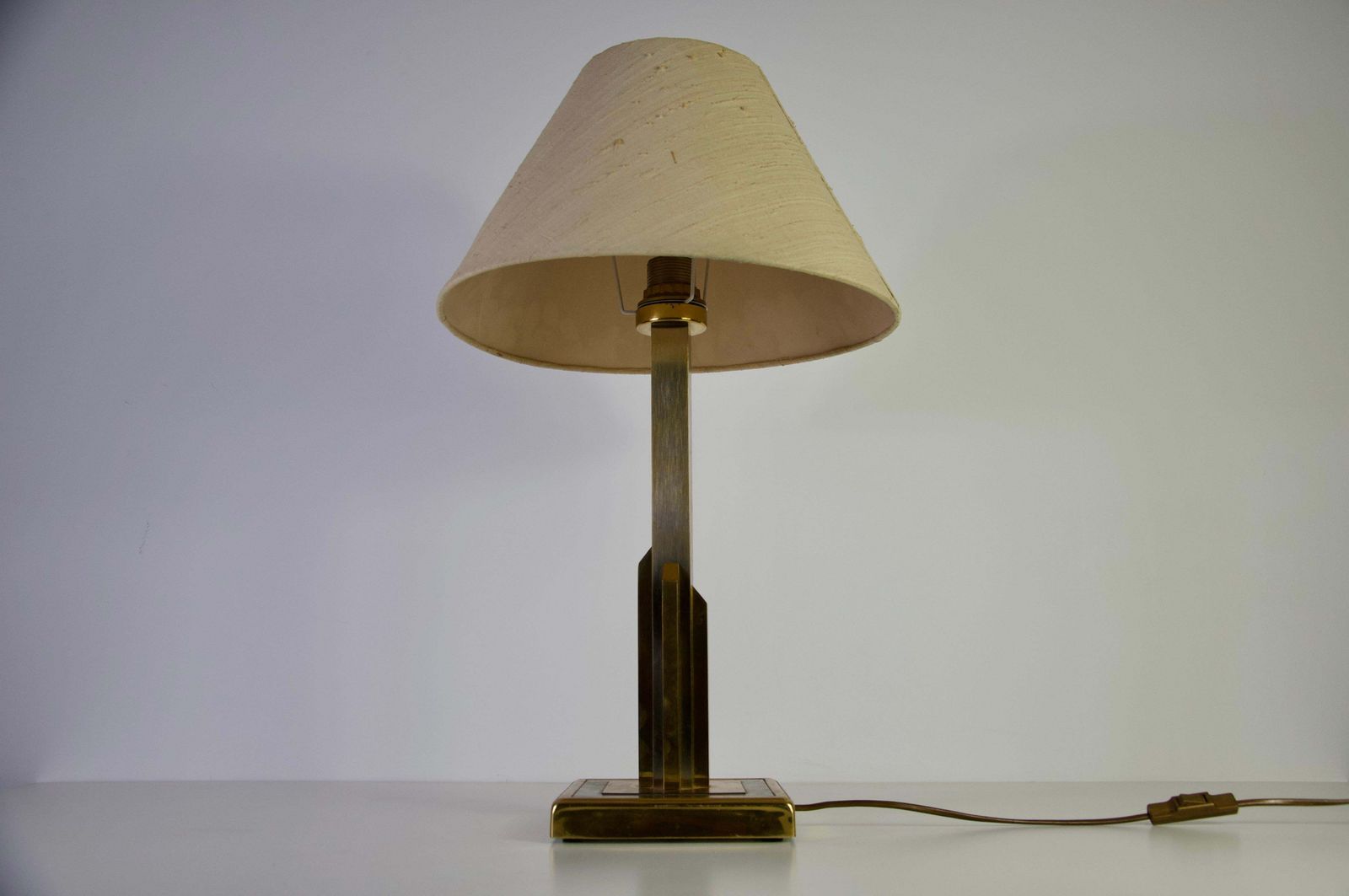 Fabric Shade Mid Century Modern Table Lamp, 1960s, Germany photo 577.0