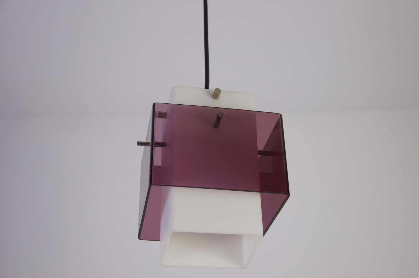 1 van 2 Hanglamp van acrylglas, Duitsland, jaren 1970 photo vintage