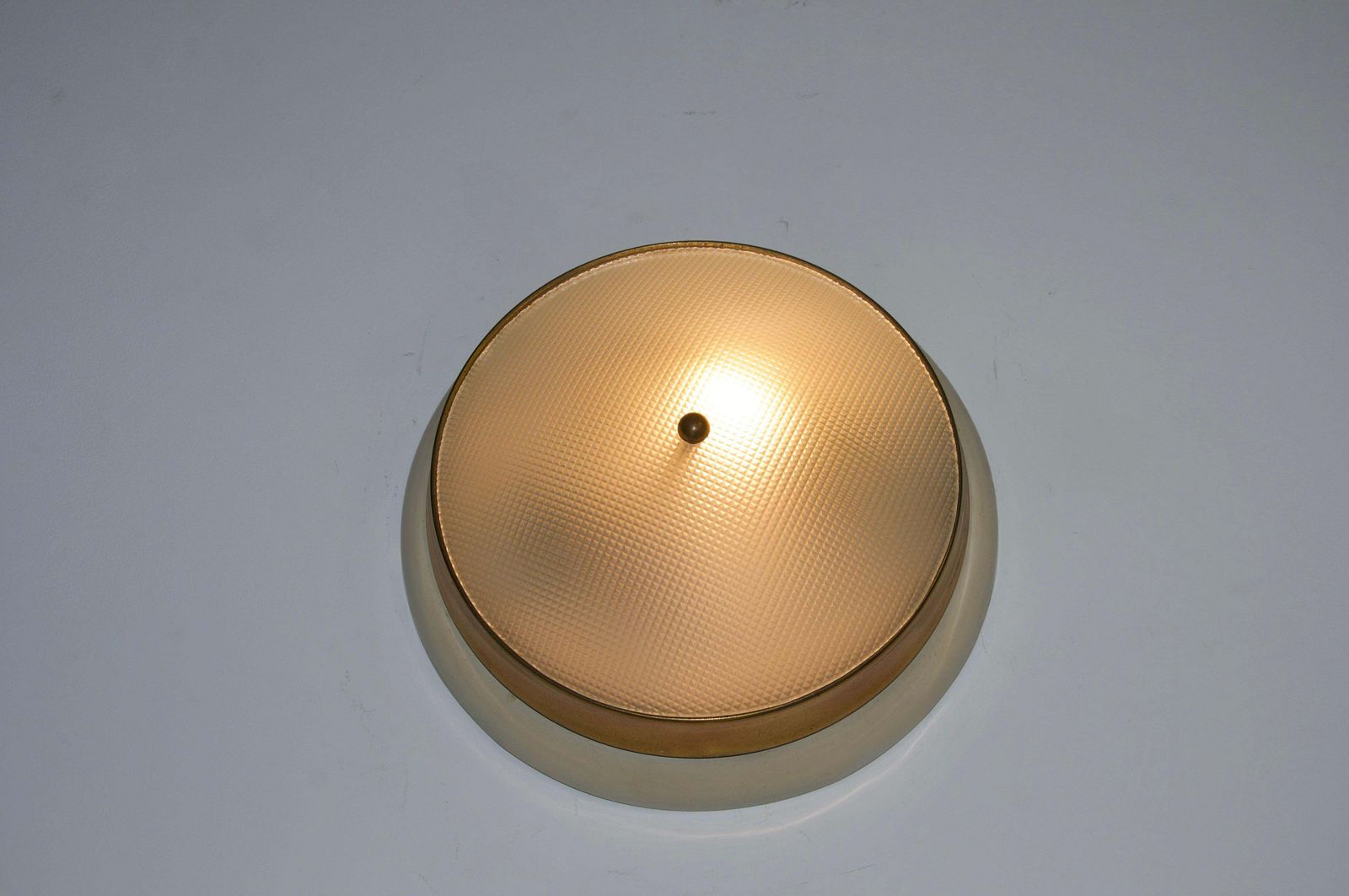 Round Mid Century Flush Mount By Stilnovo, 1960s, Italy photo Lighting
