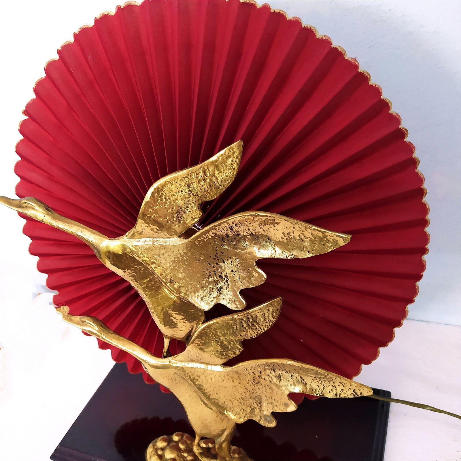 1970's Lanciotto Galeotti Geese In Flight Table Lamp. photo buy