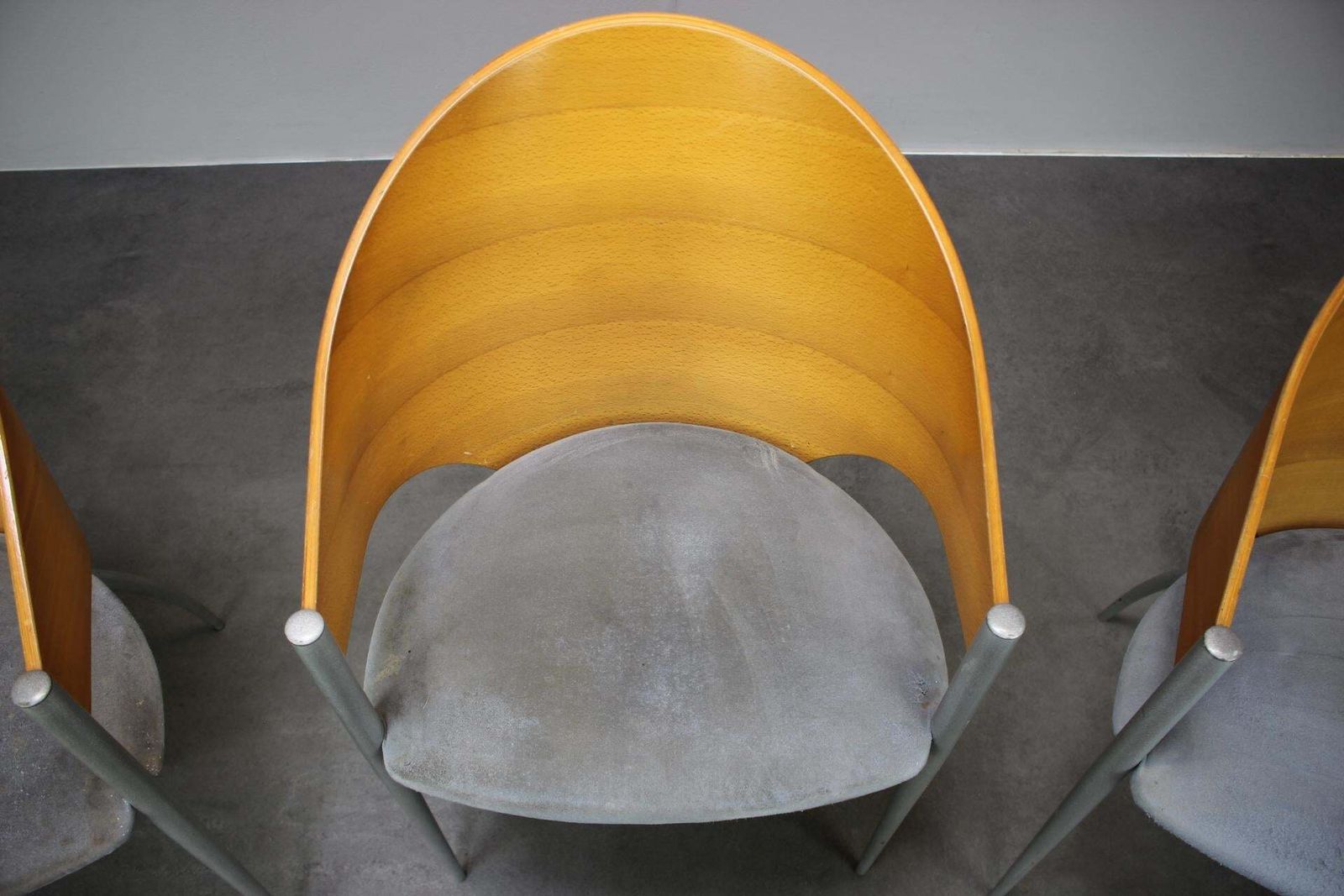 Set van drie Cattelan Italia eetkamerstoelen, Italië, ca. jaren 1980 photo vinterior