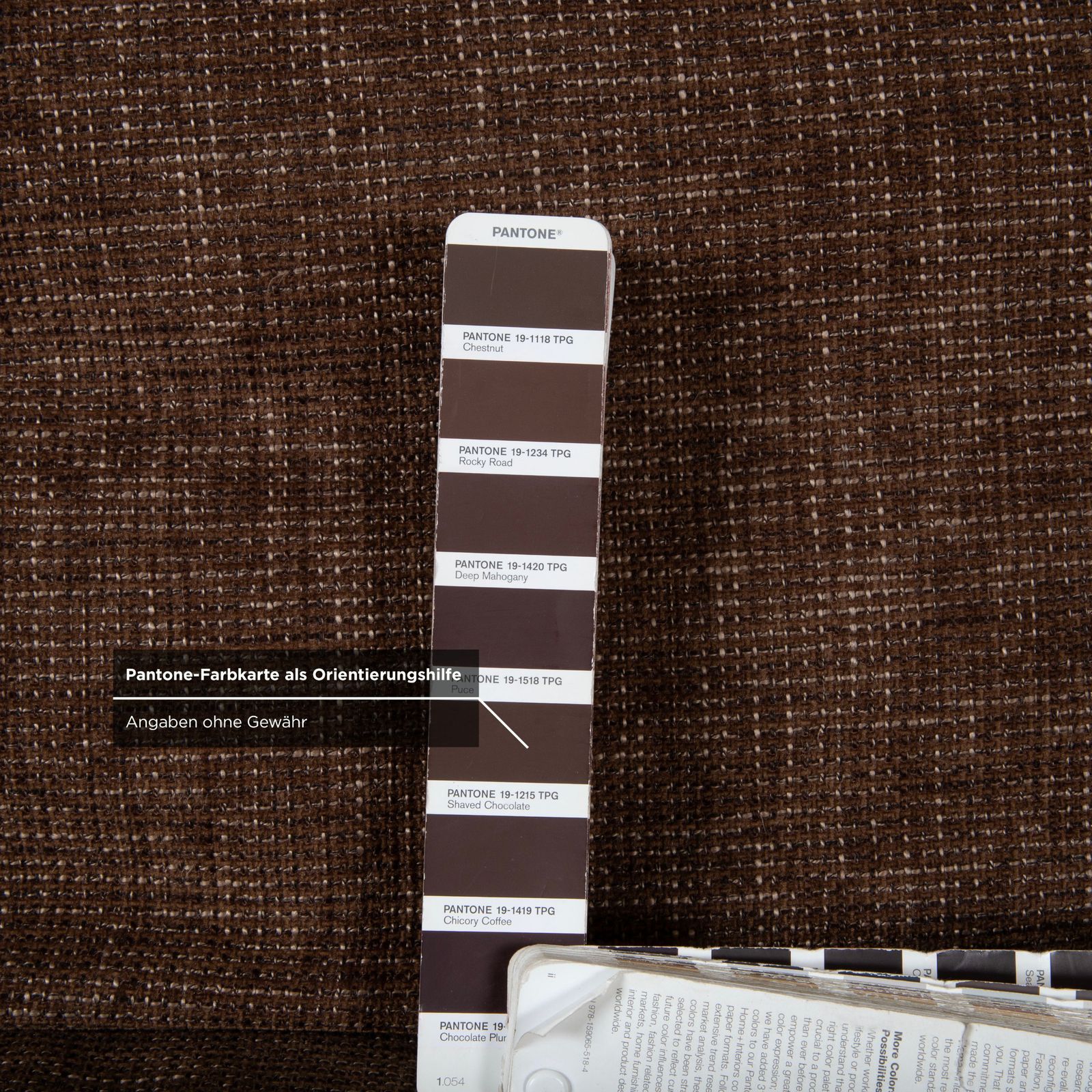 photo furniture Canapé d'angle Ewald Schillig Domino en tissu marron