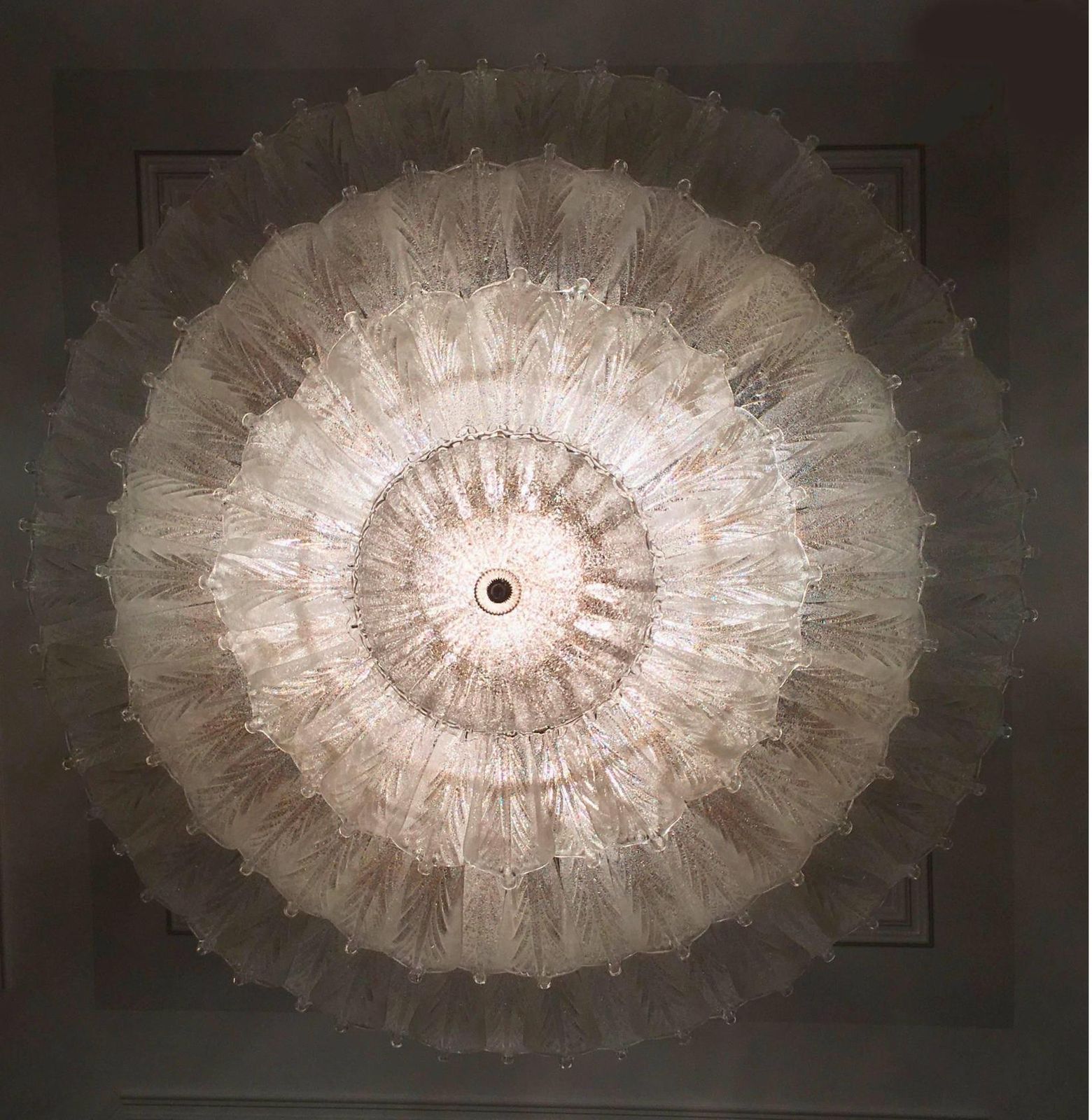 Spectacular Venetian Murano Ceiling Light photo vinterior