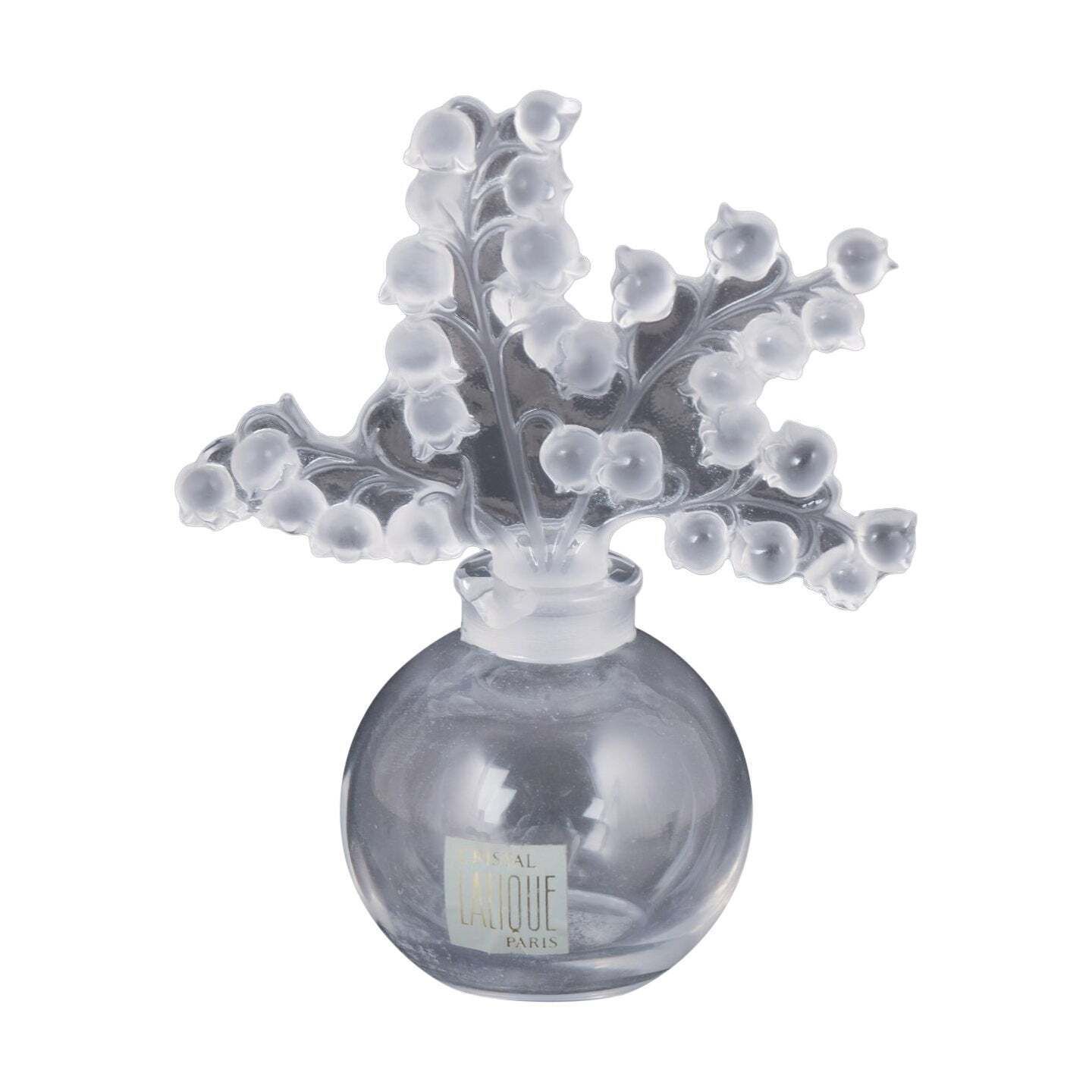 Lalique, Perfume Bottle With Lily Of The Valley Motif. 1980s