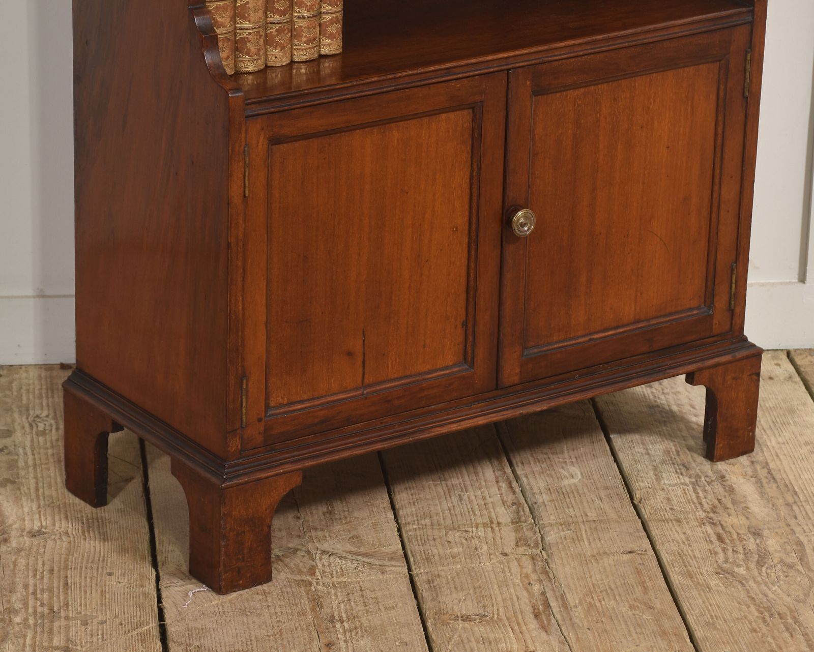 Furniture Georgian Style Mahogany Open Bookcase photo