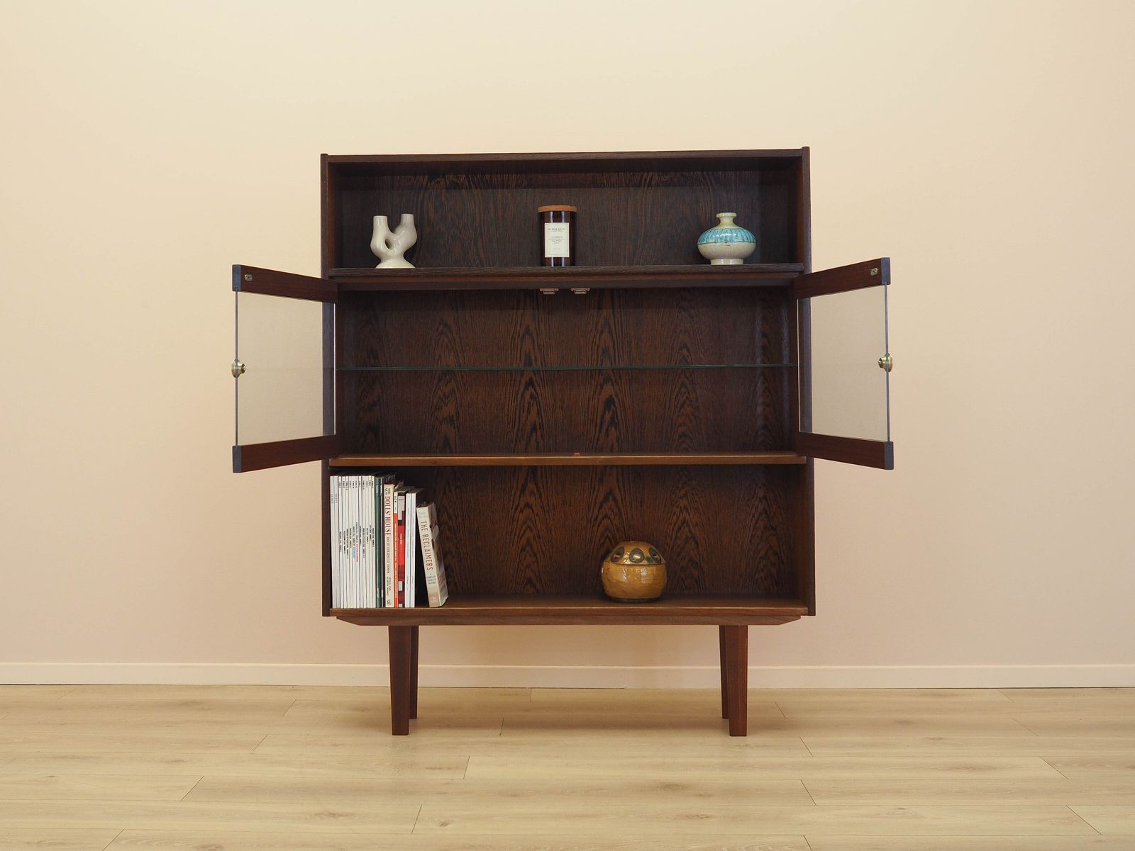 Eiken boekenkast, Deens design, jaren 1970, gemaakt in Denemarken photo Meubels