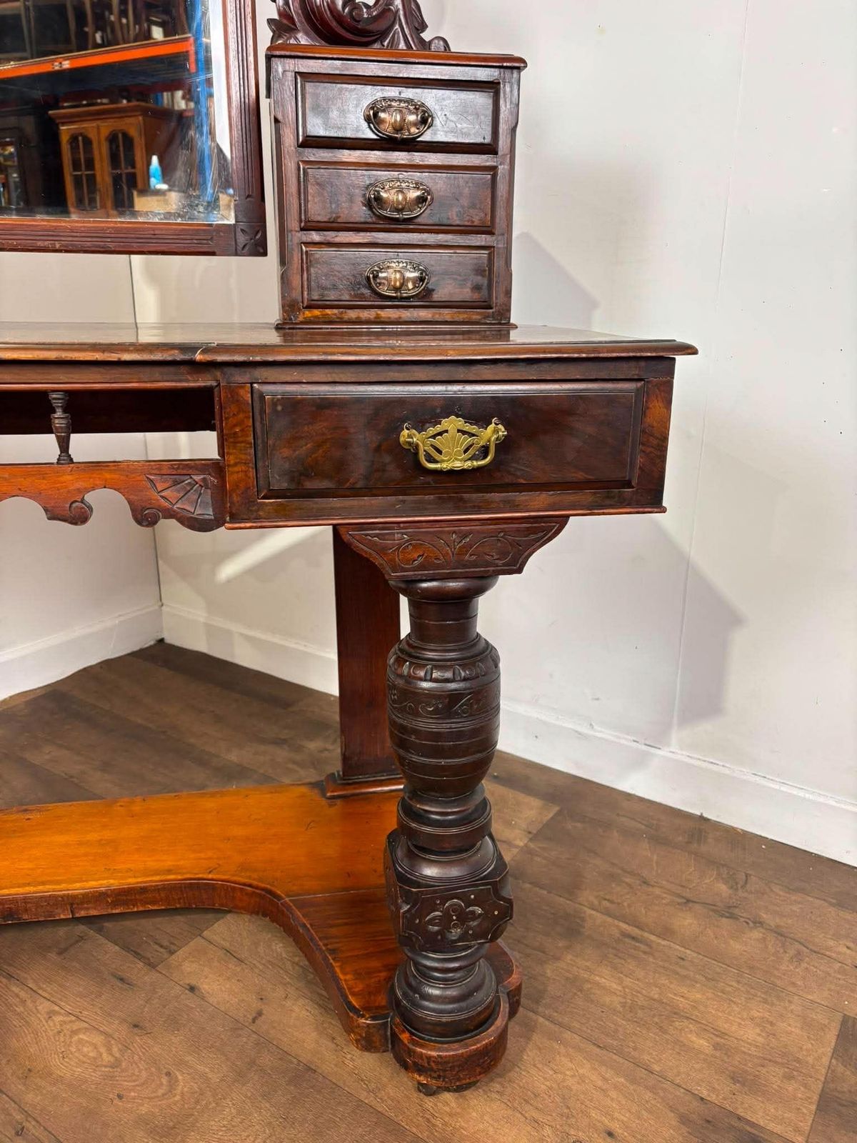 Victorian Burr Walnut Duchess Dressing Table photo furniture