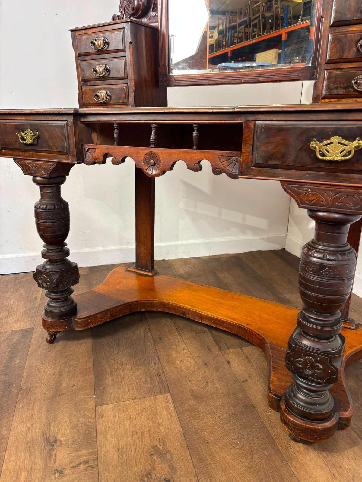 photo for sale Victorian Burr Walnut Duchess Dressing Table