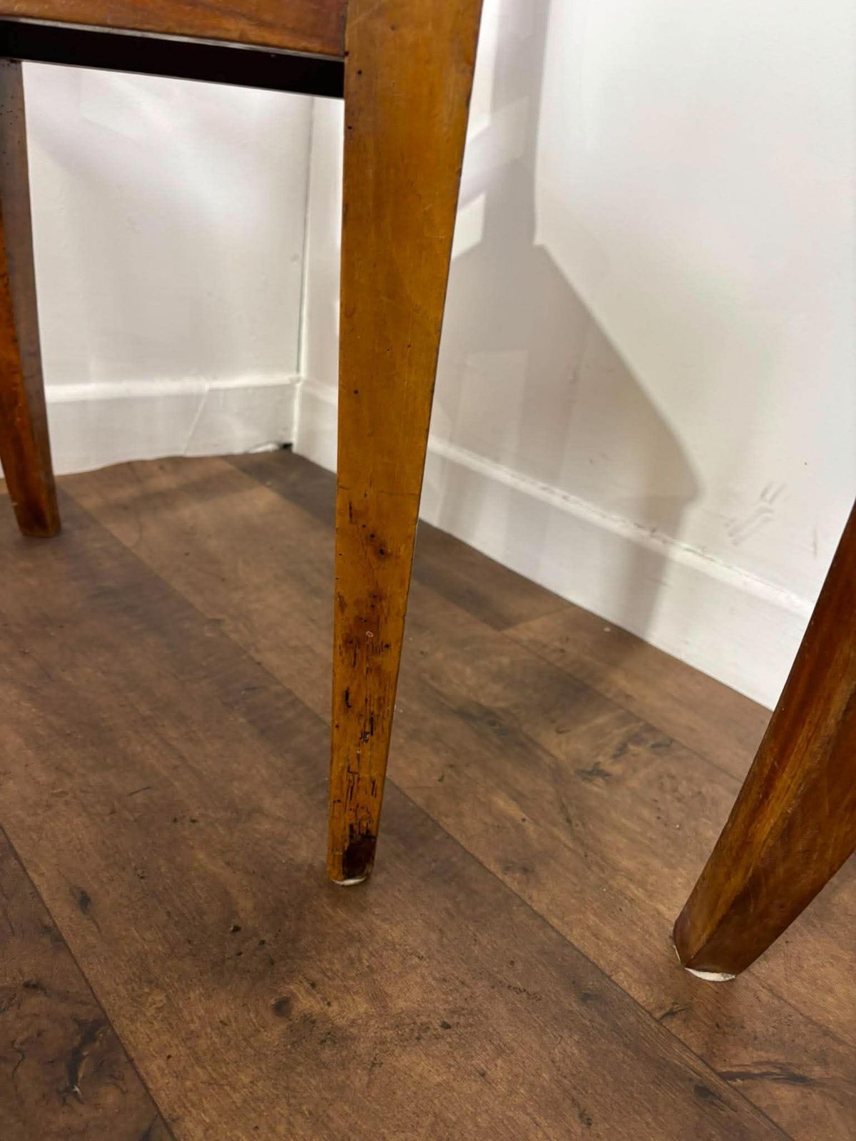 329.0 Antique Set Of Five Mahogany Lyre Back Dining Chairs photo