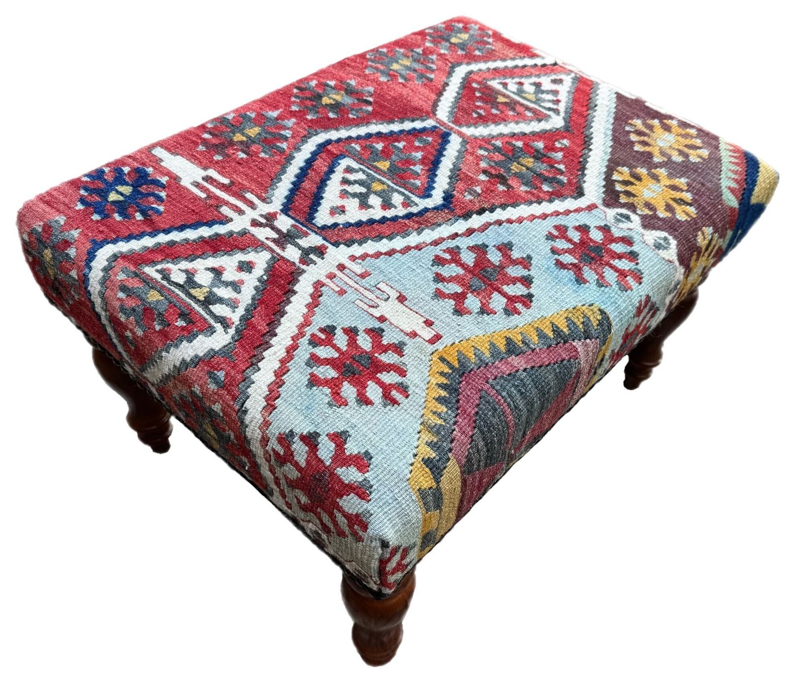 Kilim beklede kruk 0,63m x 0,48m x H0,39m