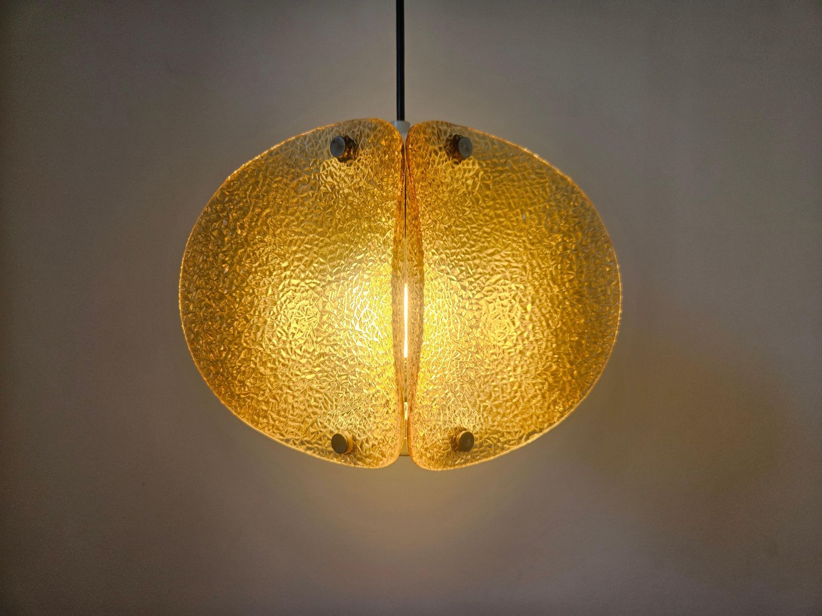 photo furniture Very Rare Midcentury Glass Pendant, Germany, 1960s